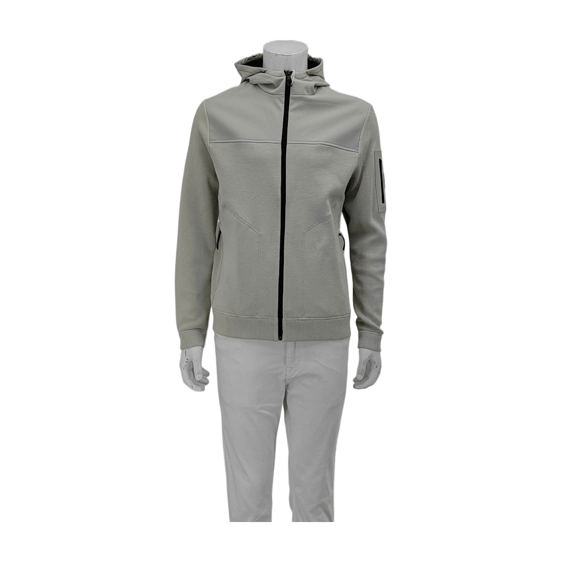 Hugo Boss HUGO BOSS Beige Zip-Up Hooded Jacket US M Size US M / EU 48-50 / 2 - 1 Thumbnail