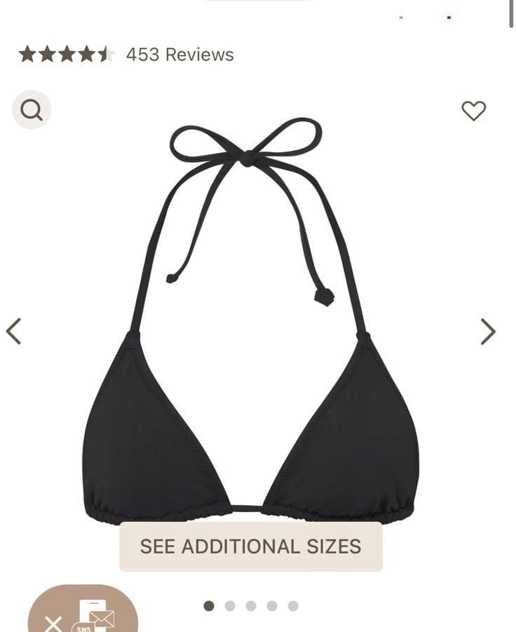 Kim Kardashian Skims Signature swim Triangle top Size ONE SIZE - 1 Thumbnail