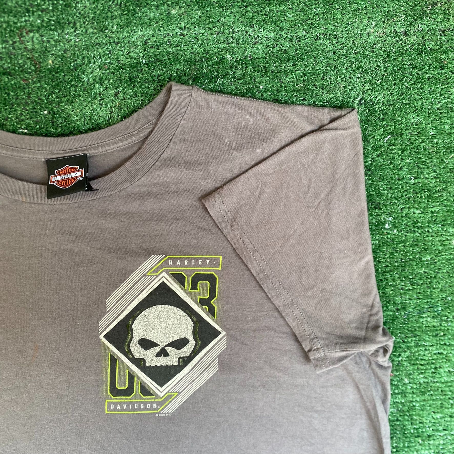 Harley Davidson Vintage Y2K Harley Davidson Skull T-Shirt Savannah Georgia B Size US XL / EU 56 / 4 - 5 Thumbnail