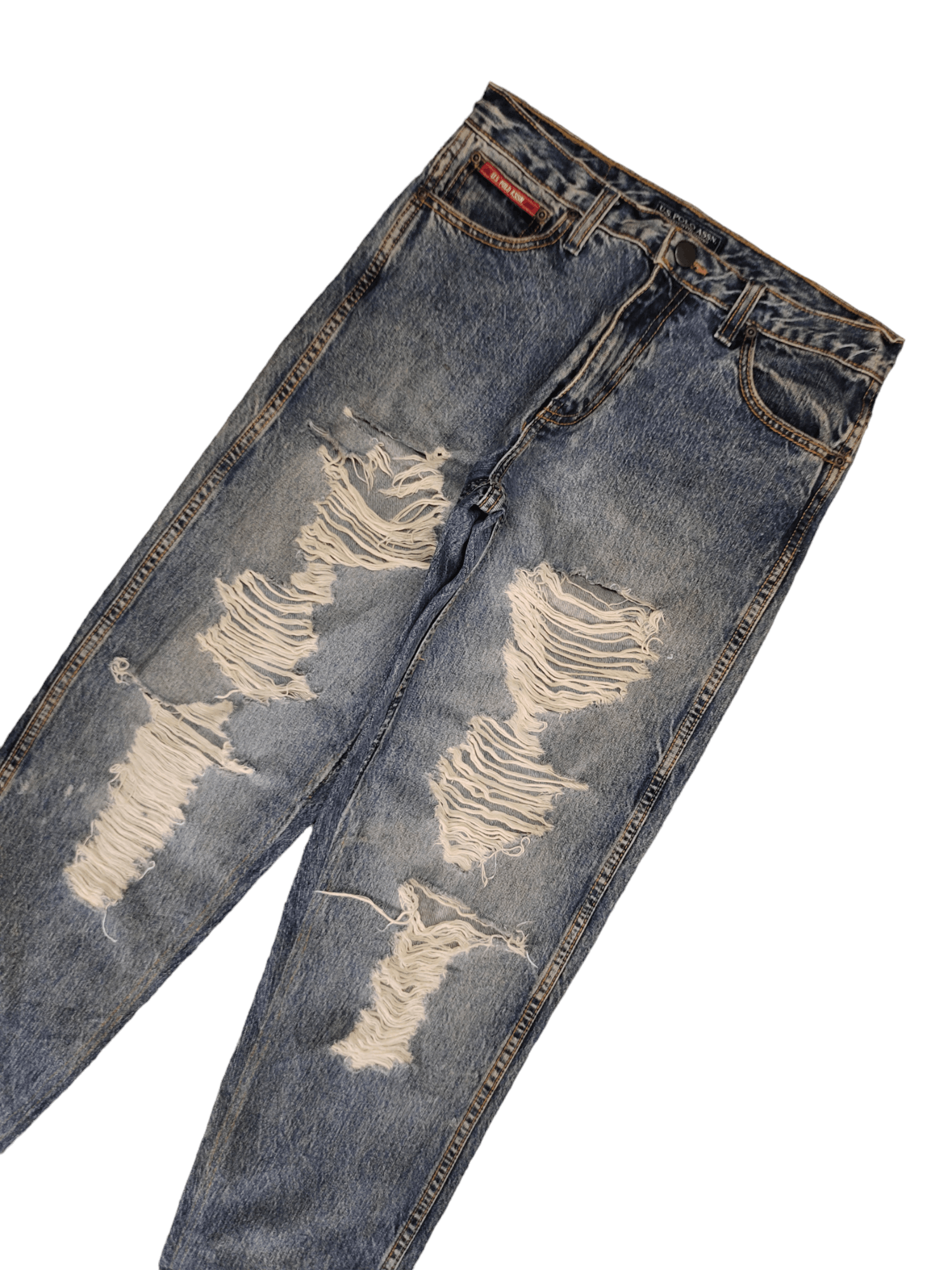 U.S. Polo Assn. Vintage Y2k U.S. Polo Assn. Destroy Distressed Denim Jeans Size US 30 / EU 46 - 5 Thumbnail