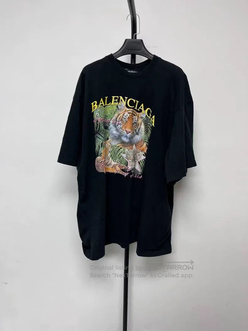 Balenciaga Balenciaga Tiger Head Jungle Tiger Pattern Letter Cartoon Size US S / EU 44-46 / 1 - 1 Thumbnail
