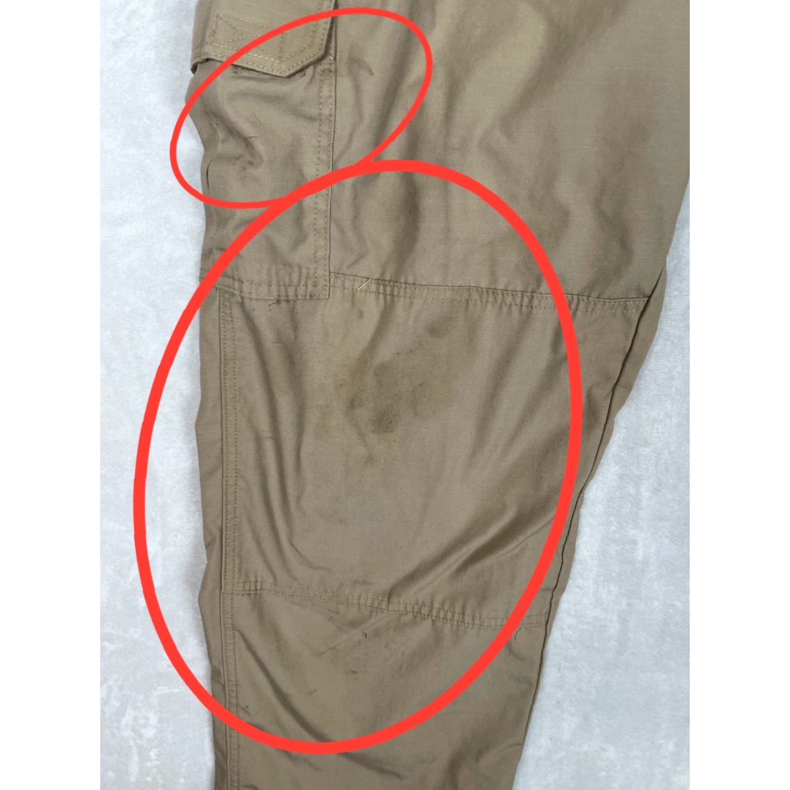 Vintage 5.11 Tactical Cargo Pants Regular 44x32 Beige Tan Cotton Cotton Cargo Pocket 5.11 Taclite Pro Mens Pants USA Army Size US 44 / EU 60 - 2 Thumbnail