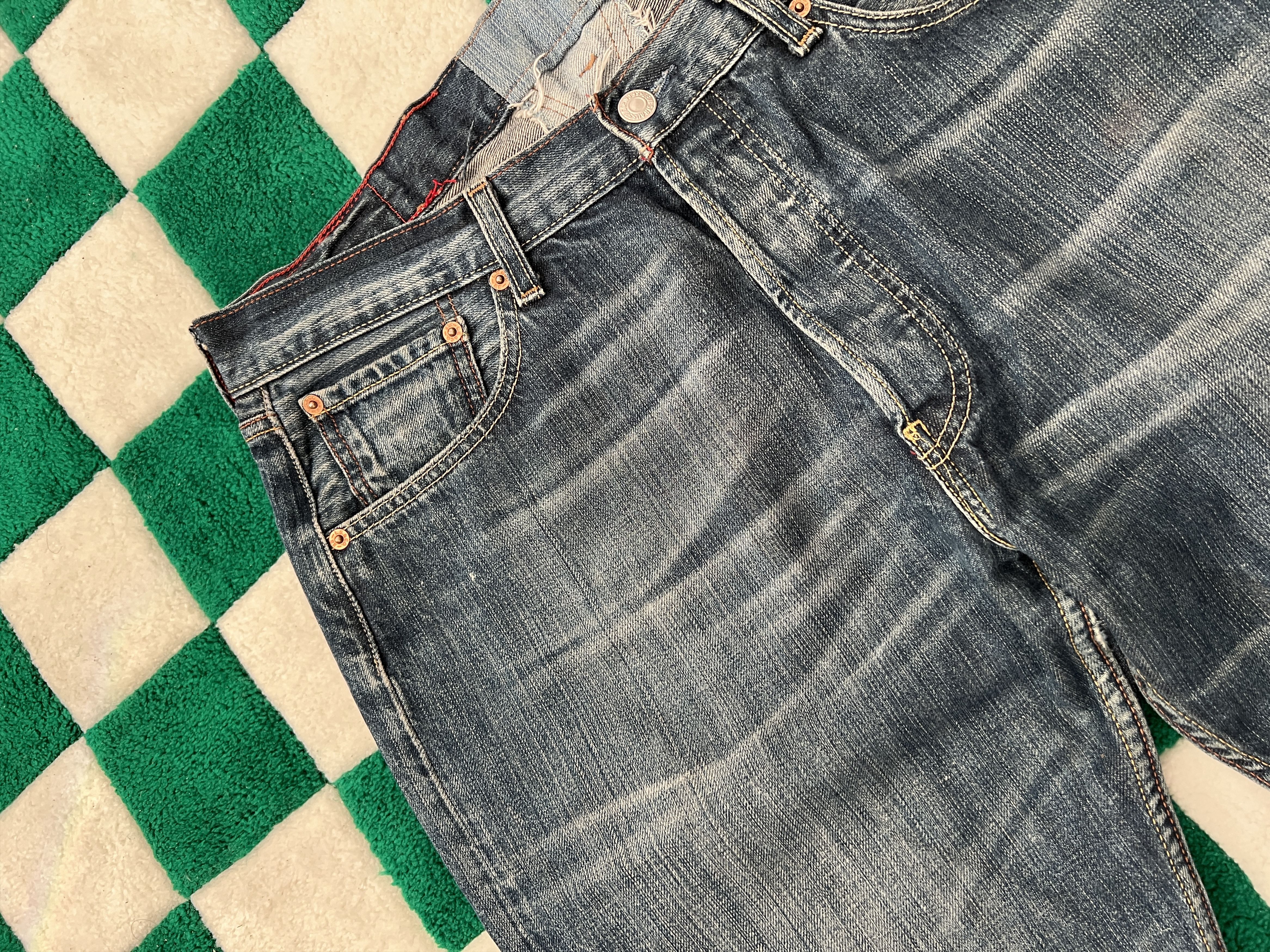 Levi's Levis 501 Vintage Custom Faded Denim Jeans size W33 L30 Size US 33 - 11 Thumbnail
