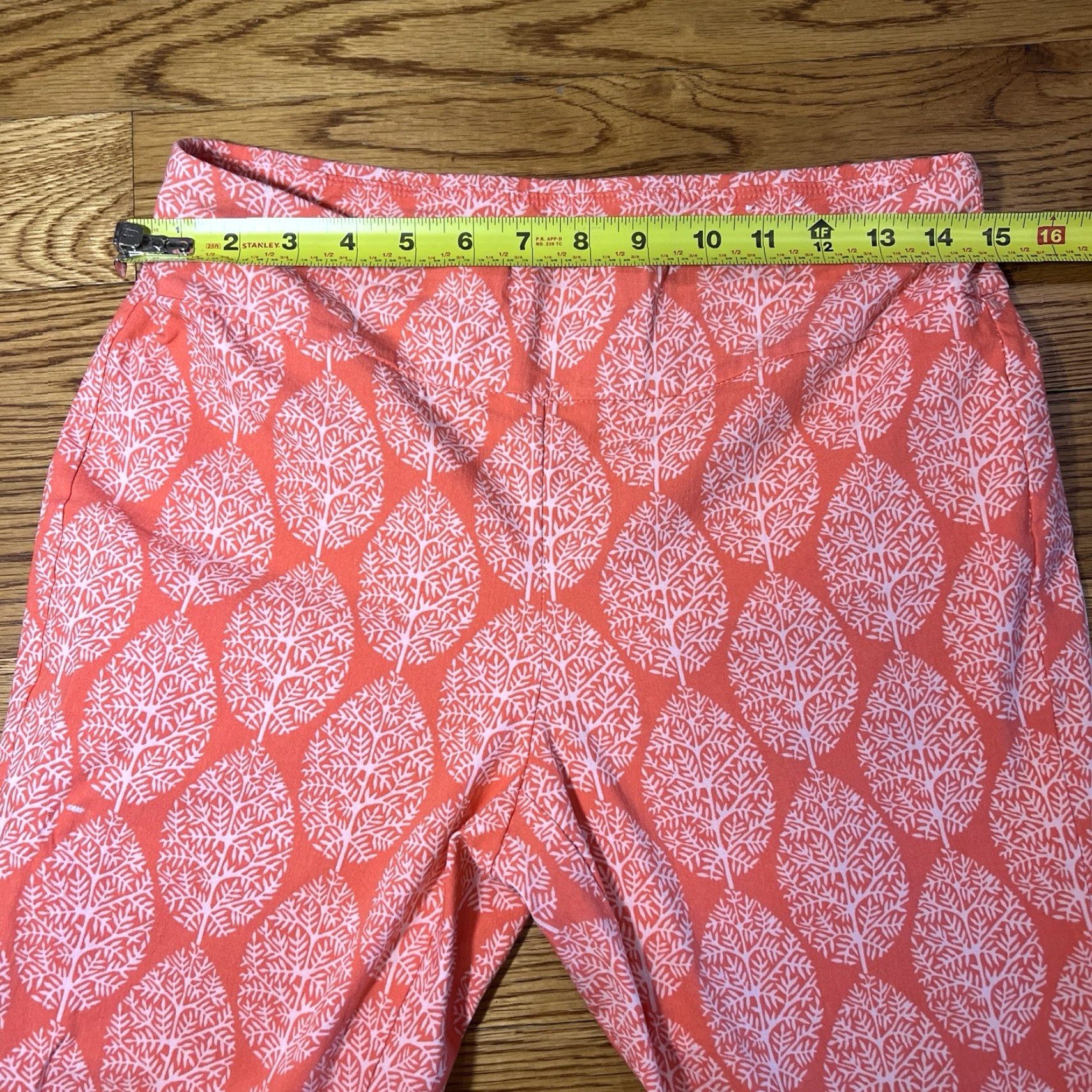 J.McLaughlin J.McLaughlin Ivy Pants Women's Size 6 Coral Floral Slim Tapered Casual Size 28" / US 6 / IT 42 - 5 Thumbnail
