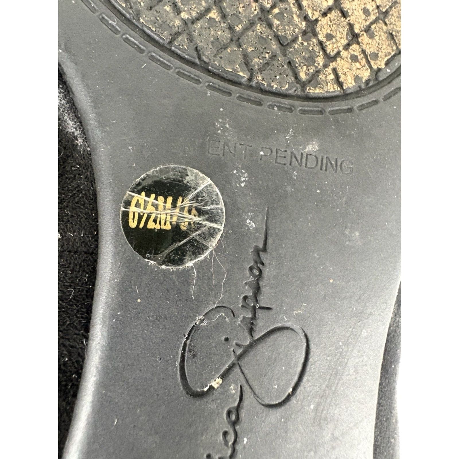 Jessica Simpson Jessica Simpson Ballet Flats Womens 6.5M Black Suede Sequin Bow Flat, Slip On, Round Toe Size US 7 / IT 37 - 7 Thumbnail