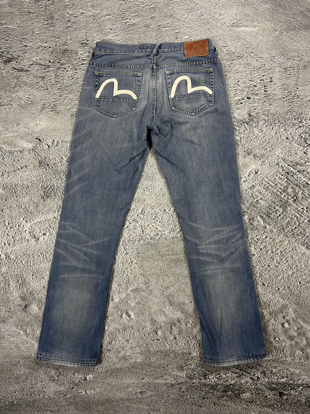 Evisu Evisu Genes jeans vintage denim baby blue white seagull Y2K Size US 29 - 1 Thumbnail