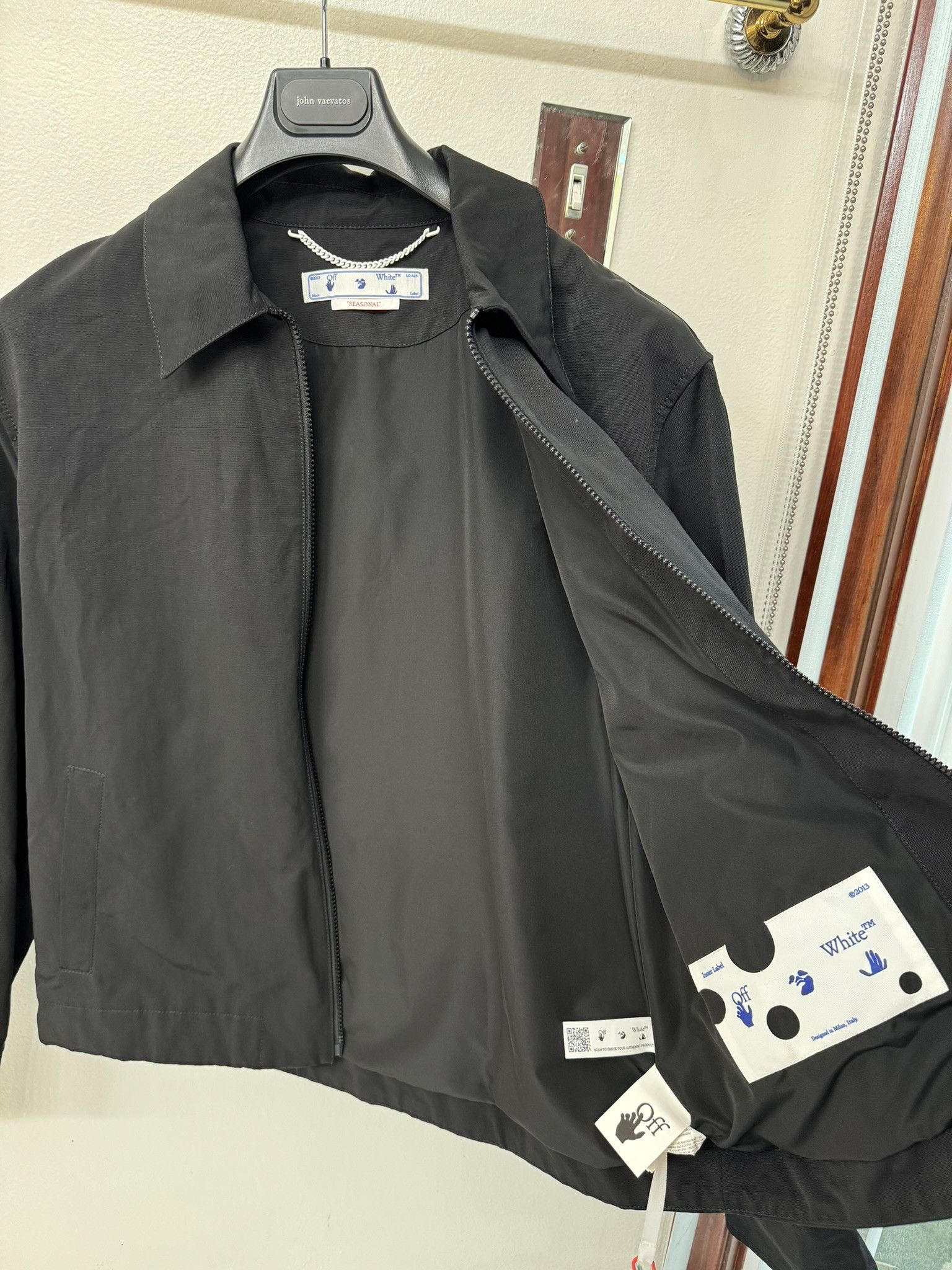 Off-White NWT OFF-WHITE™ Neen Harrington Style Jacket (MSRP$2265) Size US L / EU 52-54 / 3 - 9 Thumbnail