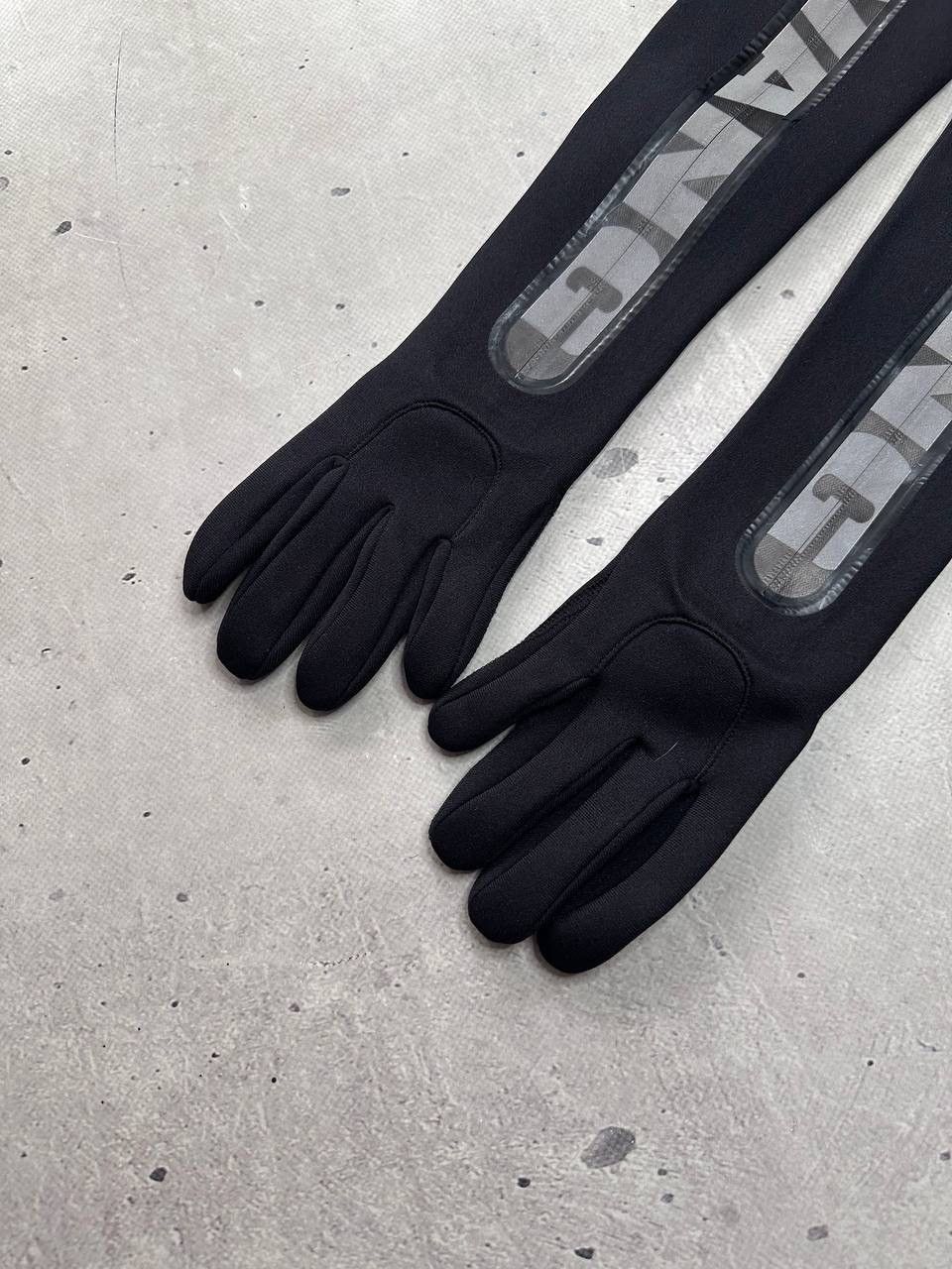 Alexander Wang Alexander Wang x H&M Long Black Zip Gloves M Designer Y2K Size ONE SIZE - 3 Thumbnail