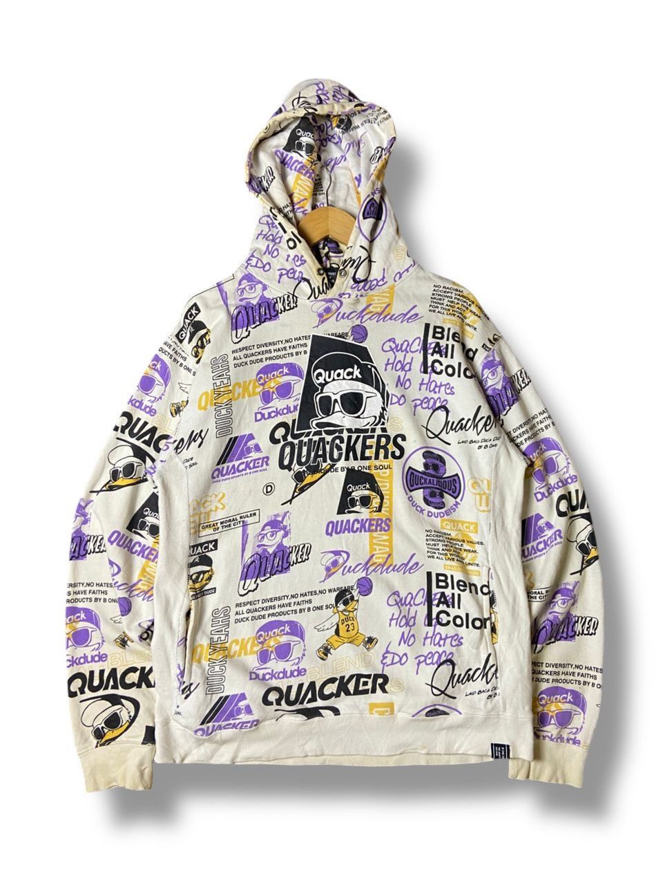 Duck Head × Japanese Brand × Vintage B One Soul Duckdude Overprint Hoodies (129) Size US XL / EU 56 / 4 - 1 Thumbnail