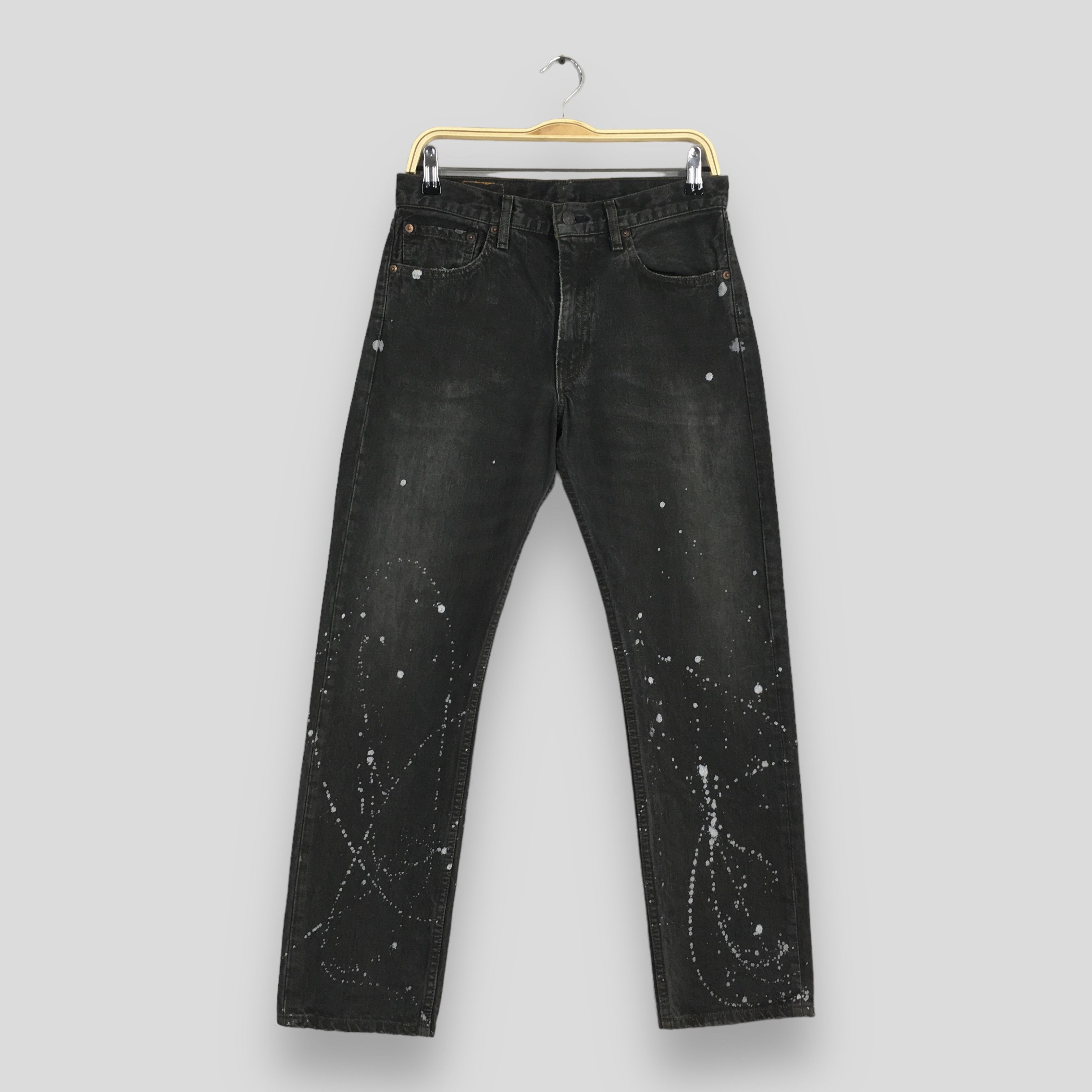 Levi's Size 29x29 Vintage 90s Levi's 505 Faded Black Jeans S1277 Size US 29 - 1 Thumbnail
