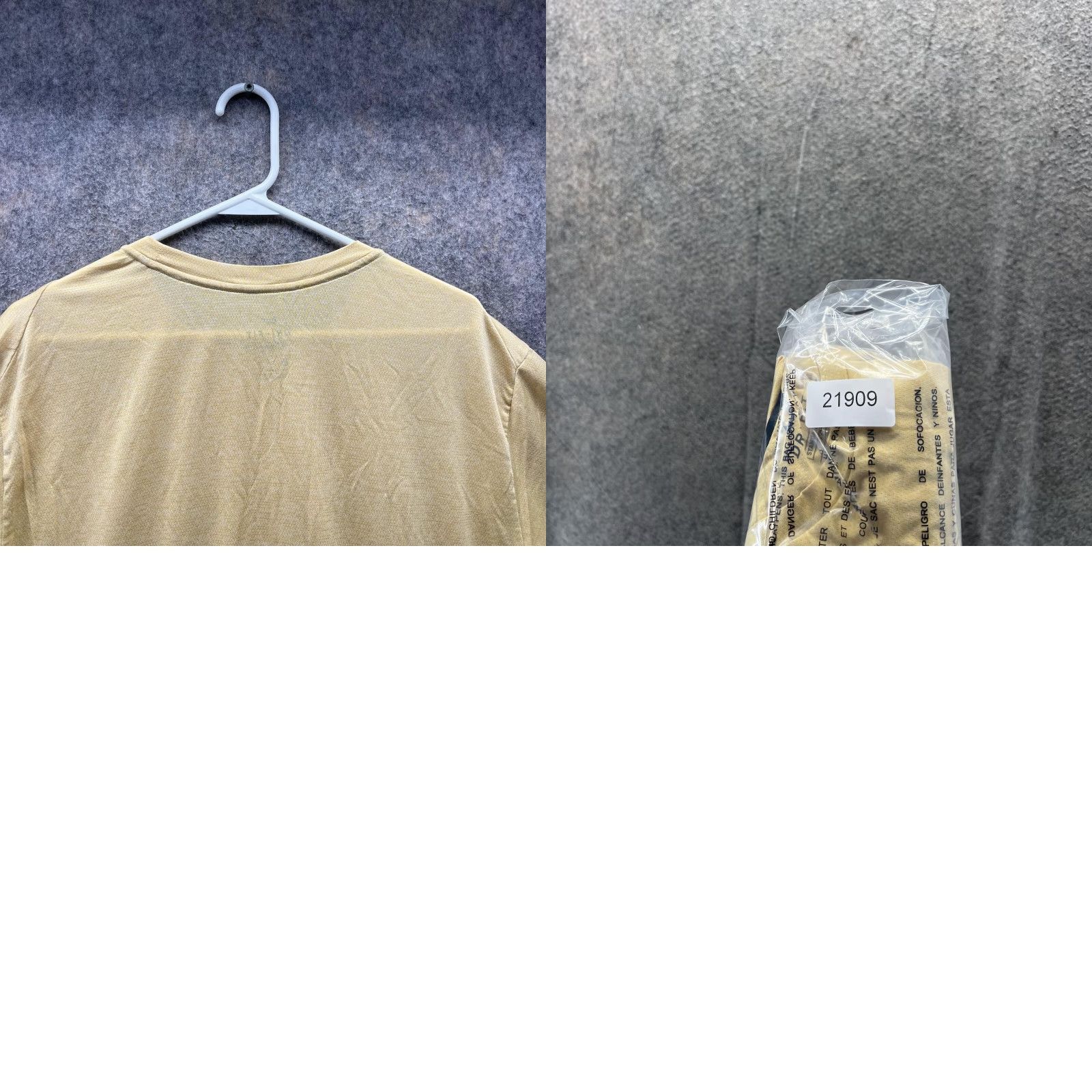 Nike VINTAGE Nike Shirt Men Large Yellow Dri-Fit Knit Polyester Swoosh Logo T-Shirt Size US L / EU 52-54 / 3 - 9 Thumbnail