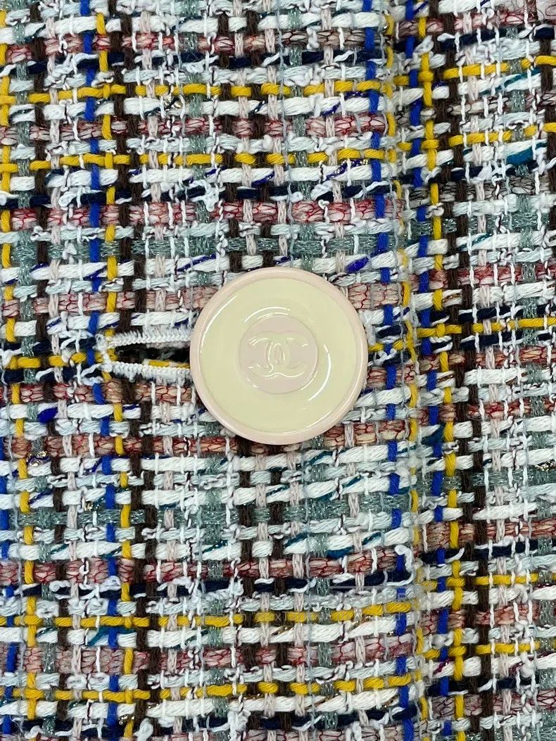 Chanel Chanel Coloured tweed woven tassel jacket Size XS / US 0-2 / IT 36-38 - 4 Thumbnail