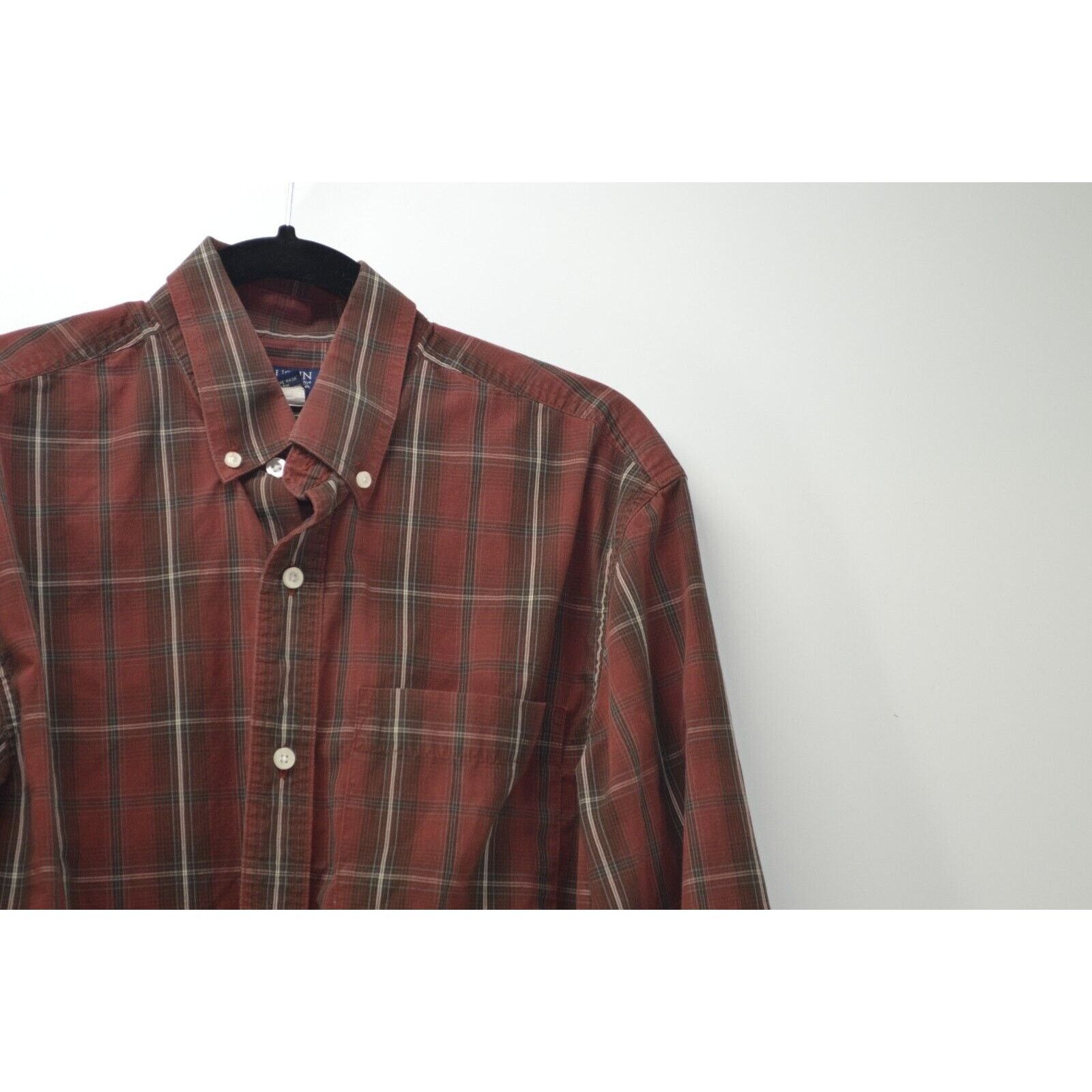 Other Austin Clothing Co. Burgundy Plaid Long Sleeve Collared Sz M Size US M / EU 48-50 / 2 - 6 Thumbnail