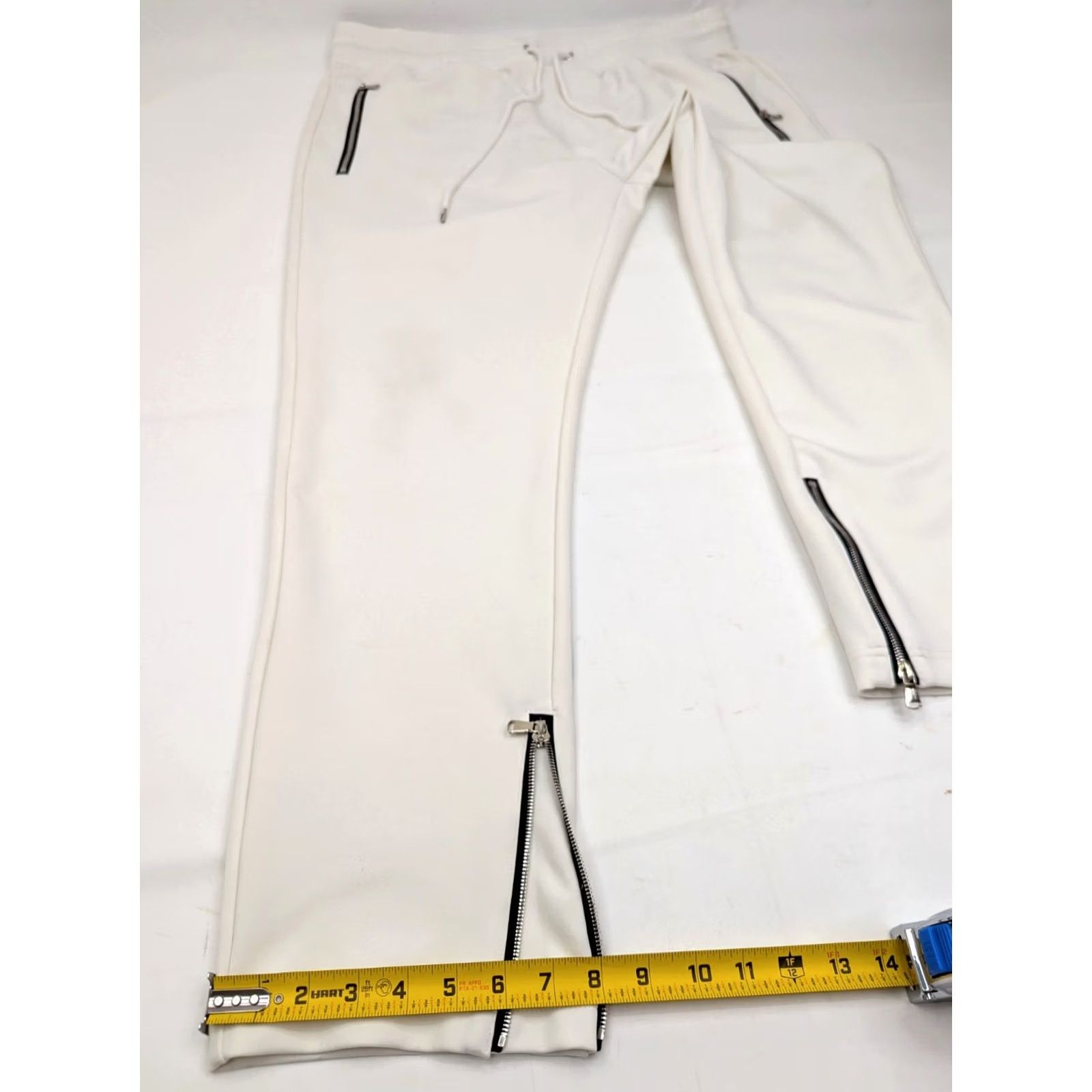 Vintage Rockstar Originals Sweatpants Men 3XL White Logo Graphic Print Straight Leg Drawstring Casual Clothing Size US 39 - 6 Thumbnail