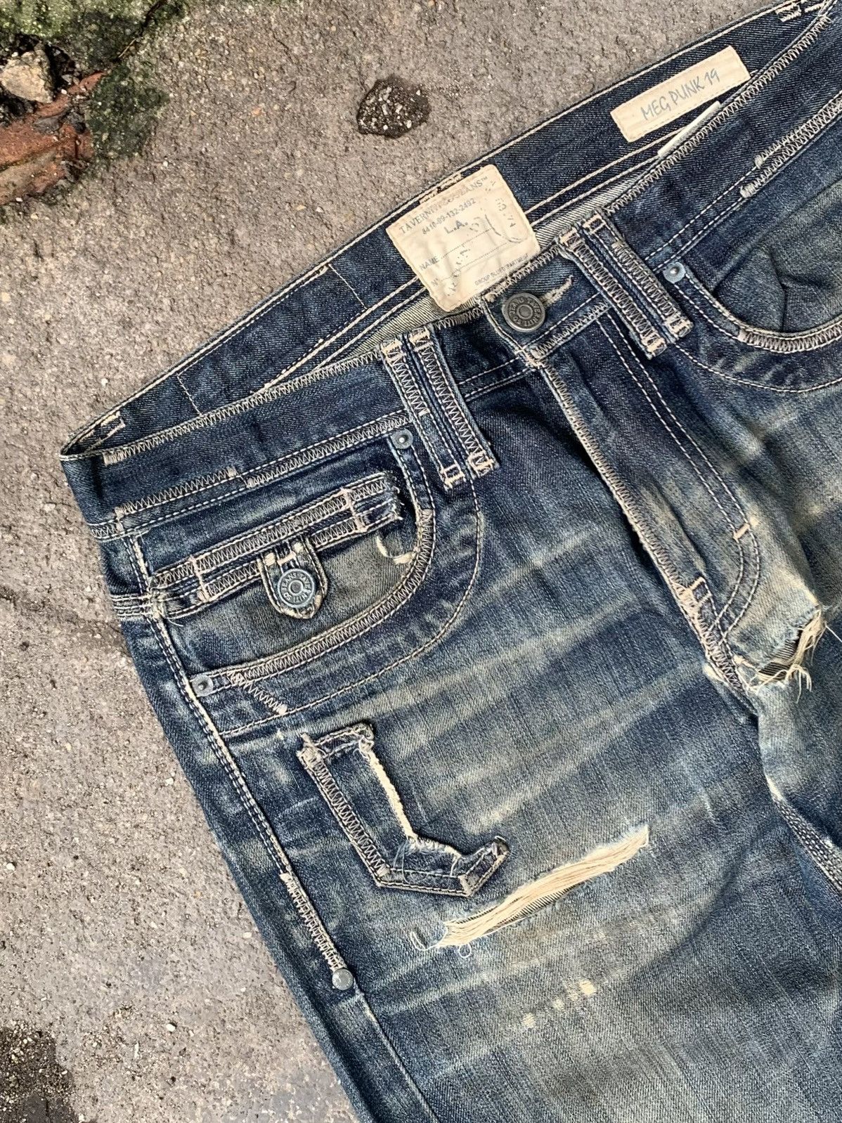 Japanese Brand × Vintage Vintage Meg Punk 19 Taverniti Jeans Size US 34 / EU 50 - 8 Thumbnail
