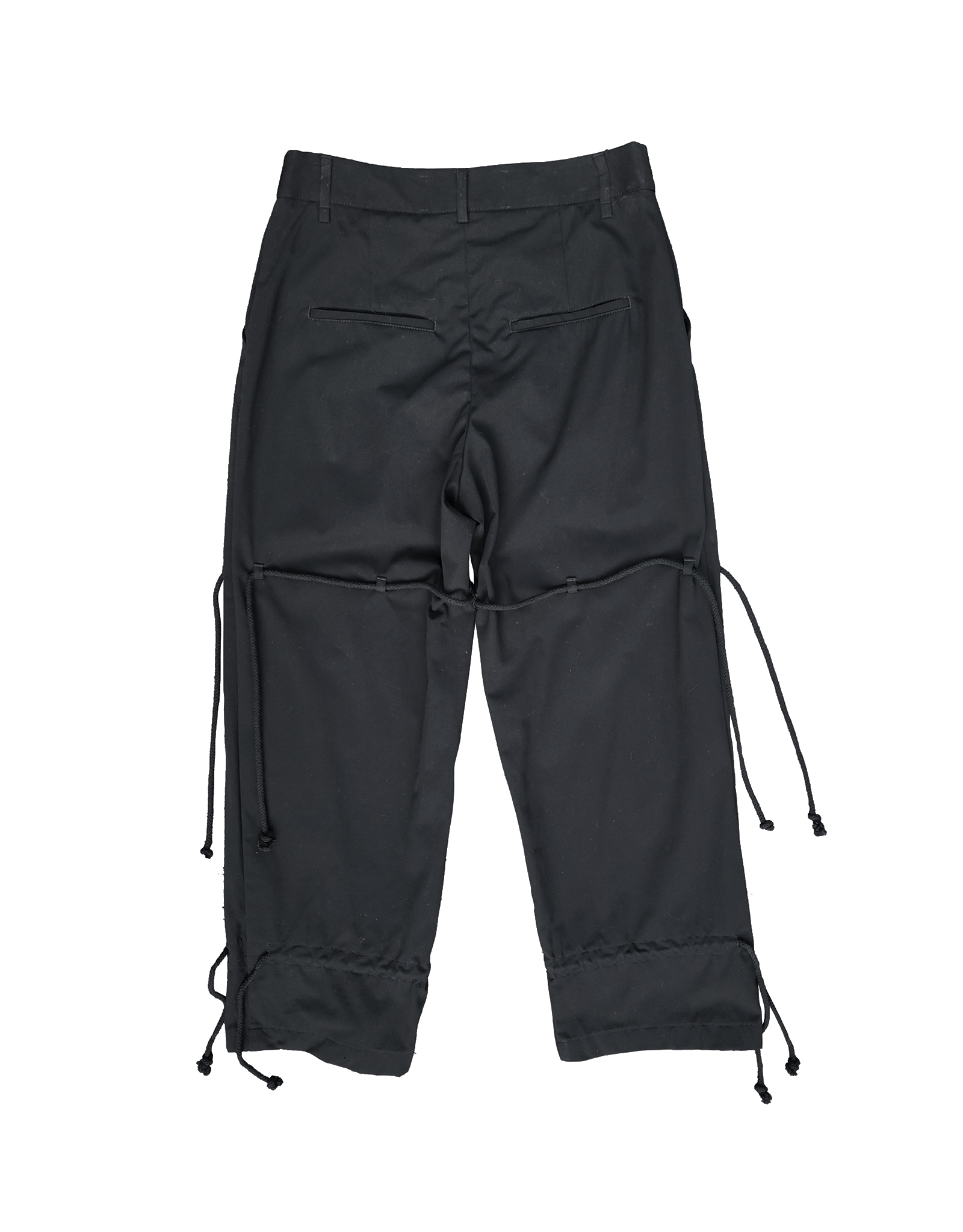 Song For The Mute 21.1 Naïve Cotton Gabardine Wide Trousers Size 29" - 2 Thumbnail