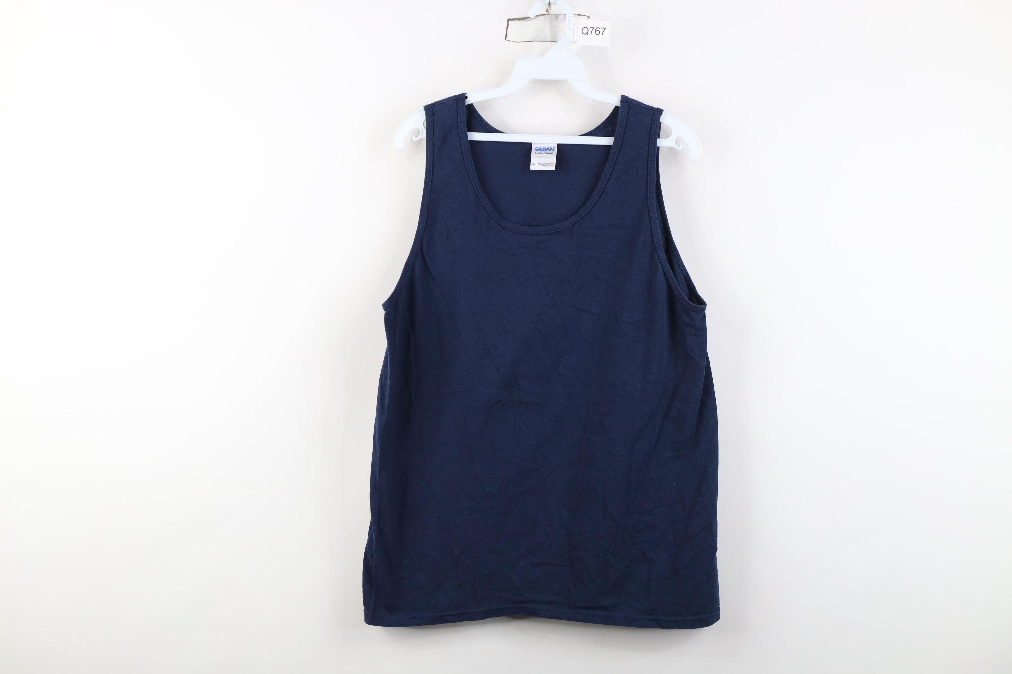 Vintage Vintage 90s Y2K Streetwear Tank Top T-Shirt Blue Cotton Size US M / EU 48-50 / 2 - 1 Thumbnail