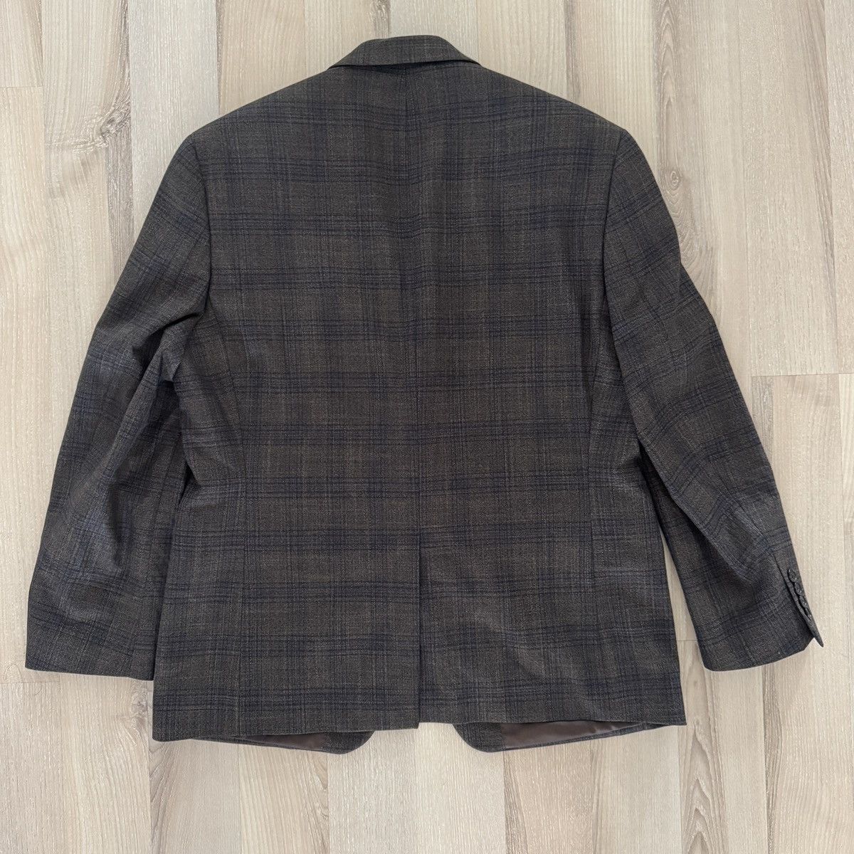 Lauren Ralph Lauren Lauren Ralph Lauren Brown Checkered Wool Blazer - 42R Size 42R - 4 Thumbnail