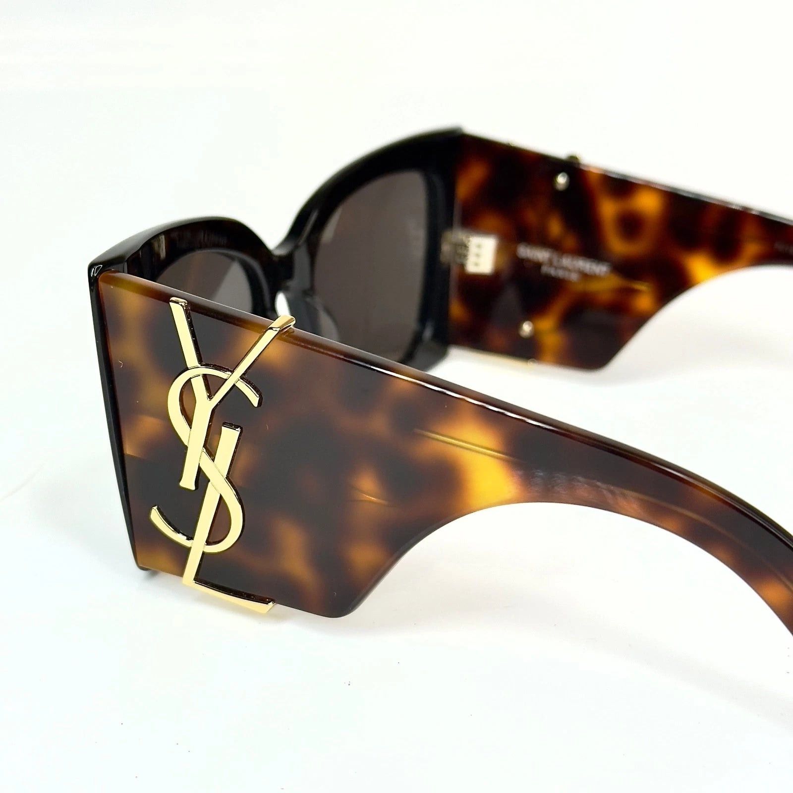 Yves Saint Laurent SAINT LAURENT BLAZE YSL 119 SLM119 003 Black Brown Sunglass Size ONE SIZE - 8 Thumbnail