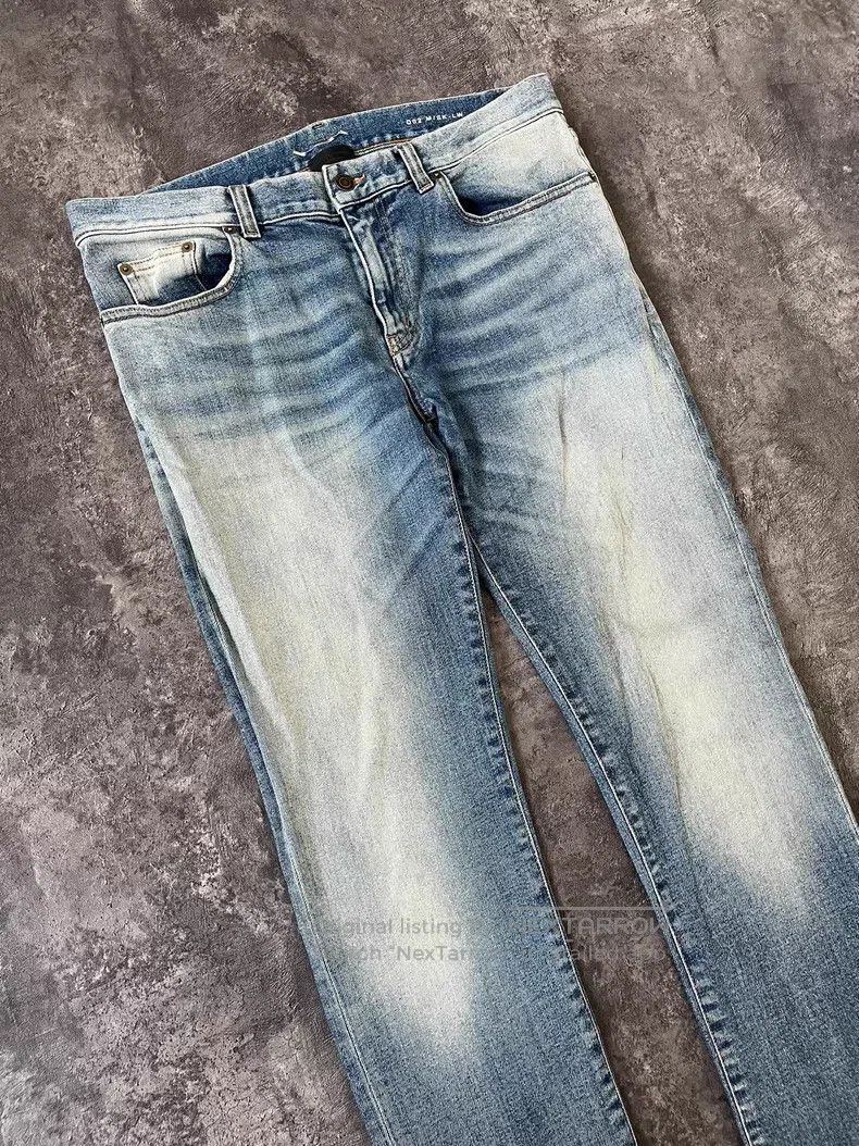 Saint Laurent Paris Saint Laurent Paris Light blue water-washed ghost claw cat Size US 31 - 2 Thumbnail
