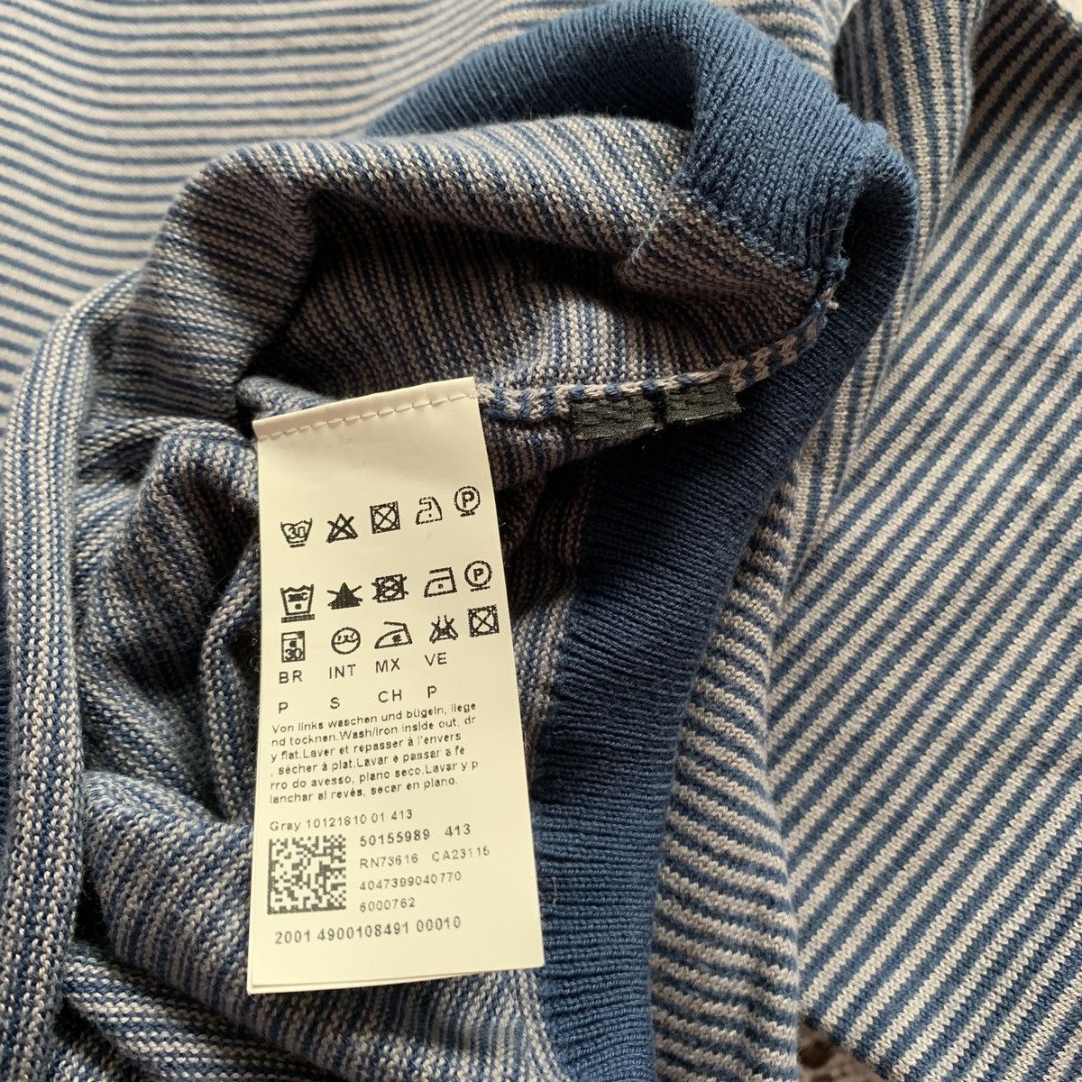 Hugo Boss Hugo Boss Sweater Cotton Striped Blue&Gray Slim Fit Designer Size US S / EU 44-46 / 1 - 6 Thumbnail