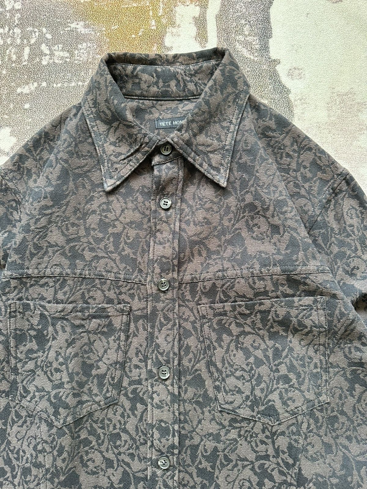 Tete Homme 00’s Tete Homme tribal jacquard shirt Size US L / EU 52-54 / 3 - 6 Thumbnail