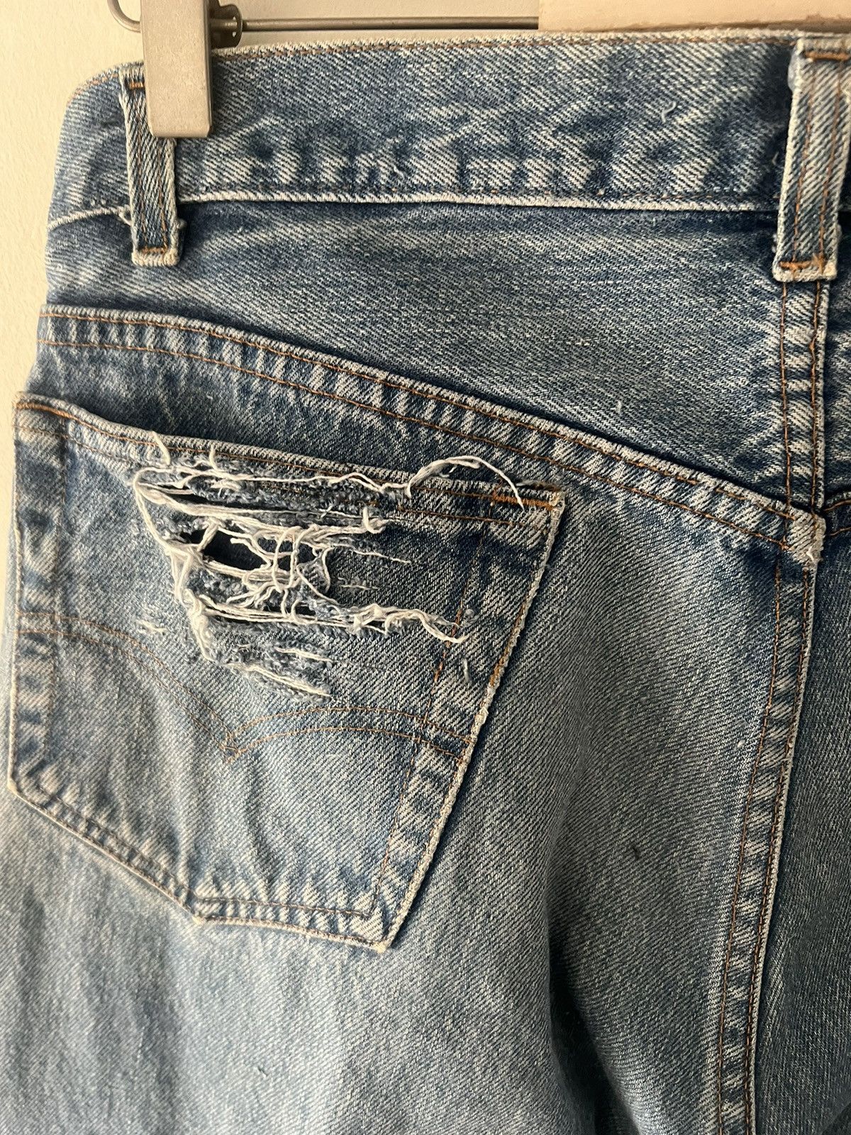 Japanese Brand × Levi's Vintage Clothing × Vintage THRASHED🔥LEVIS 501 DISTRESSED KURT KOBAIN Size US 30 / EU 46 - 11 Thumbnail