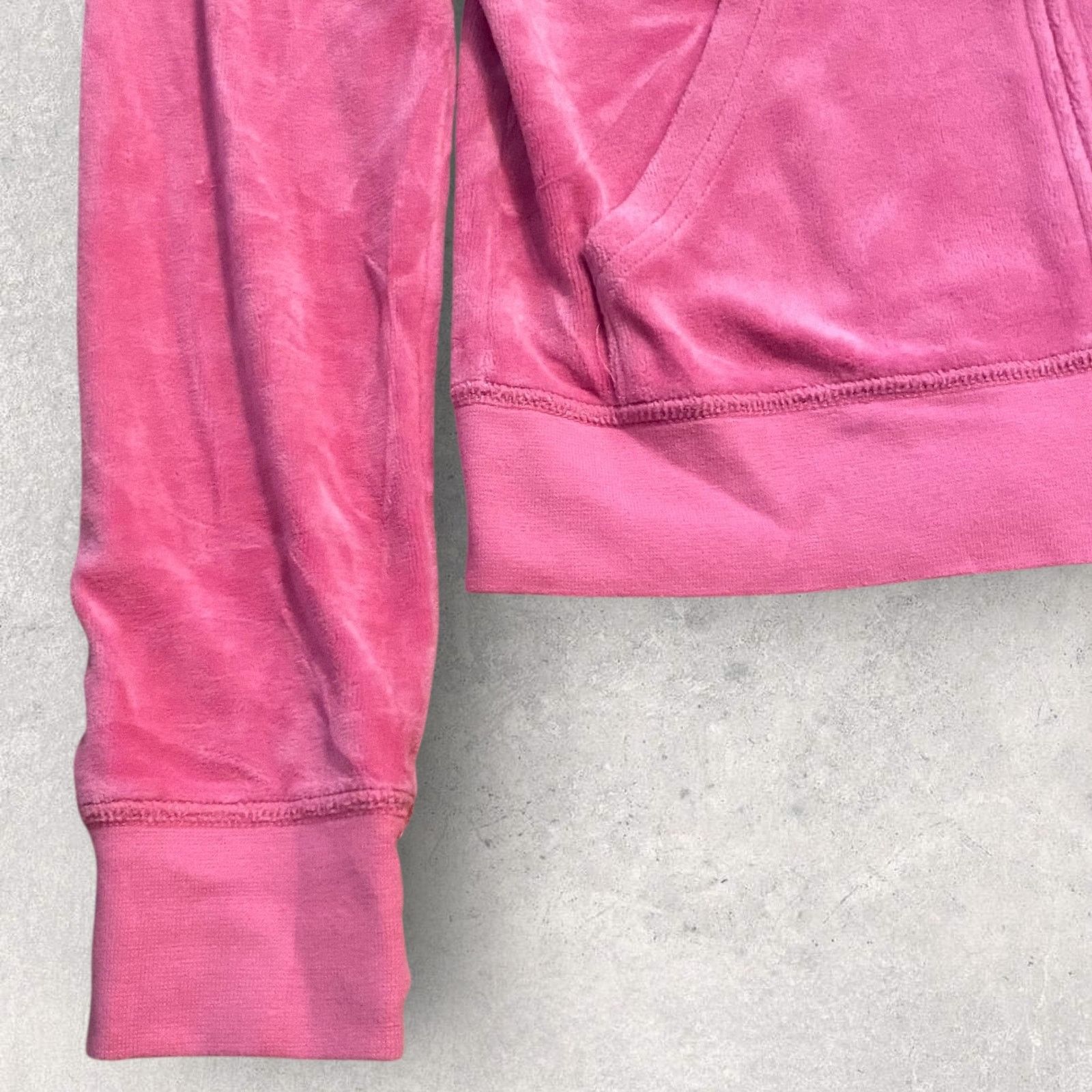Juicy Couture Vintage Y2K Juicy Couture Velour Track Jacket Hoodie Size M / US 6-8 / IT 42-44 - 7 Thumbnail