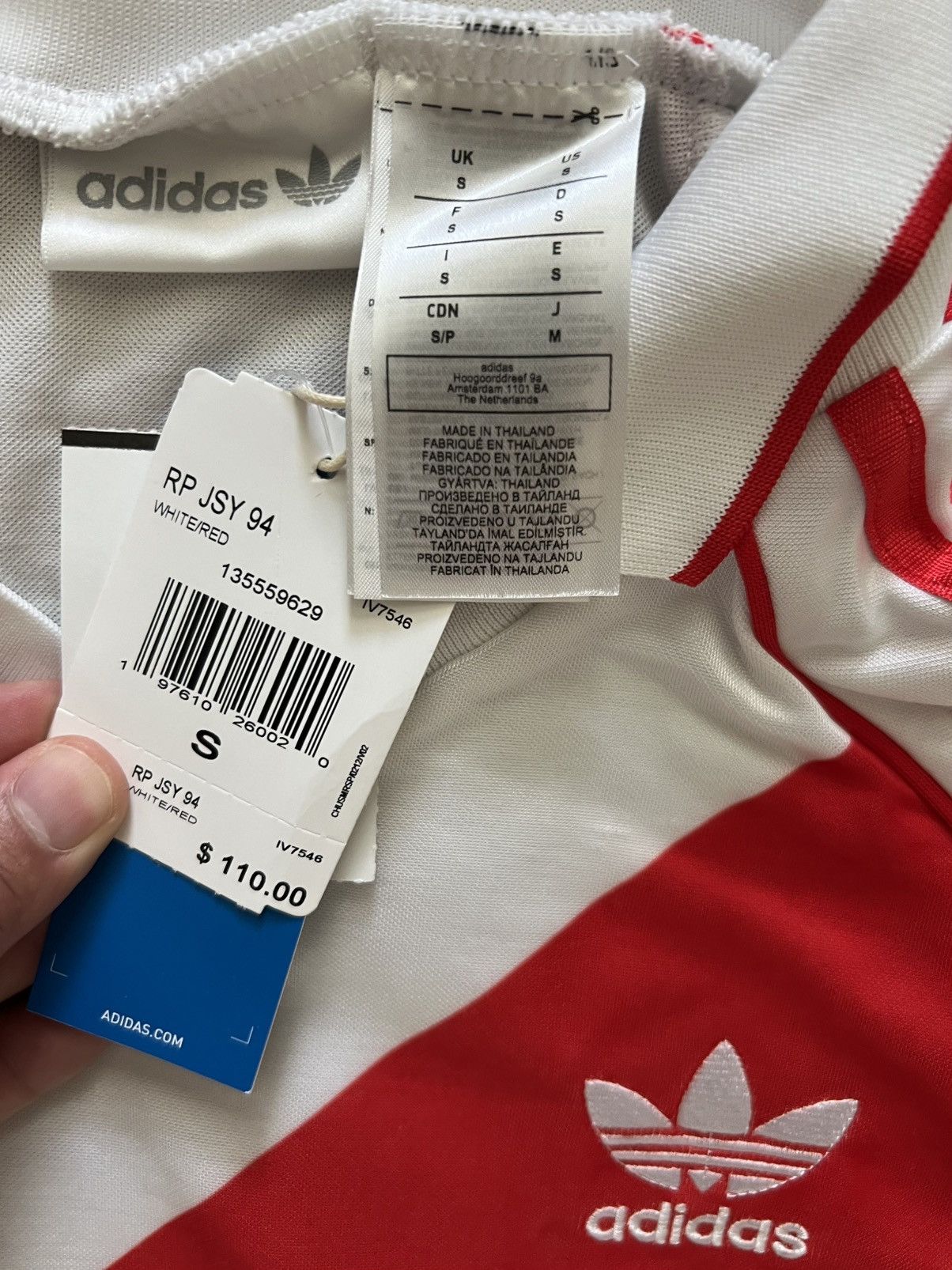Adidas Adidas River Plate #9 1994 Retro Jersey White Long Sleeve Size US S / EU 44-46 / 1 - 7 Thumbnail