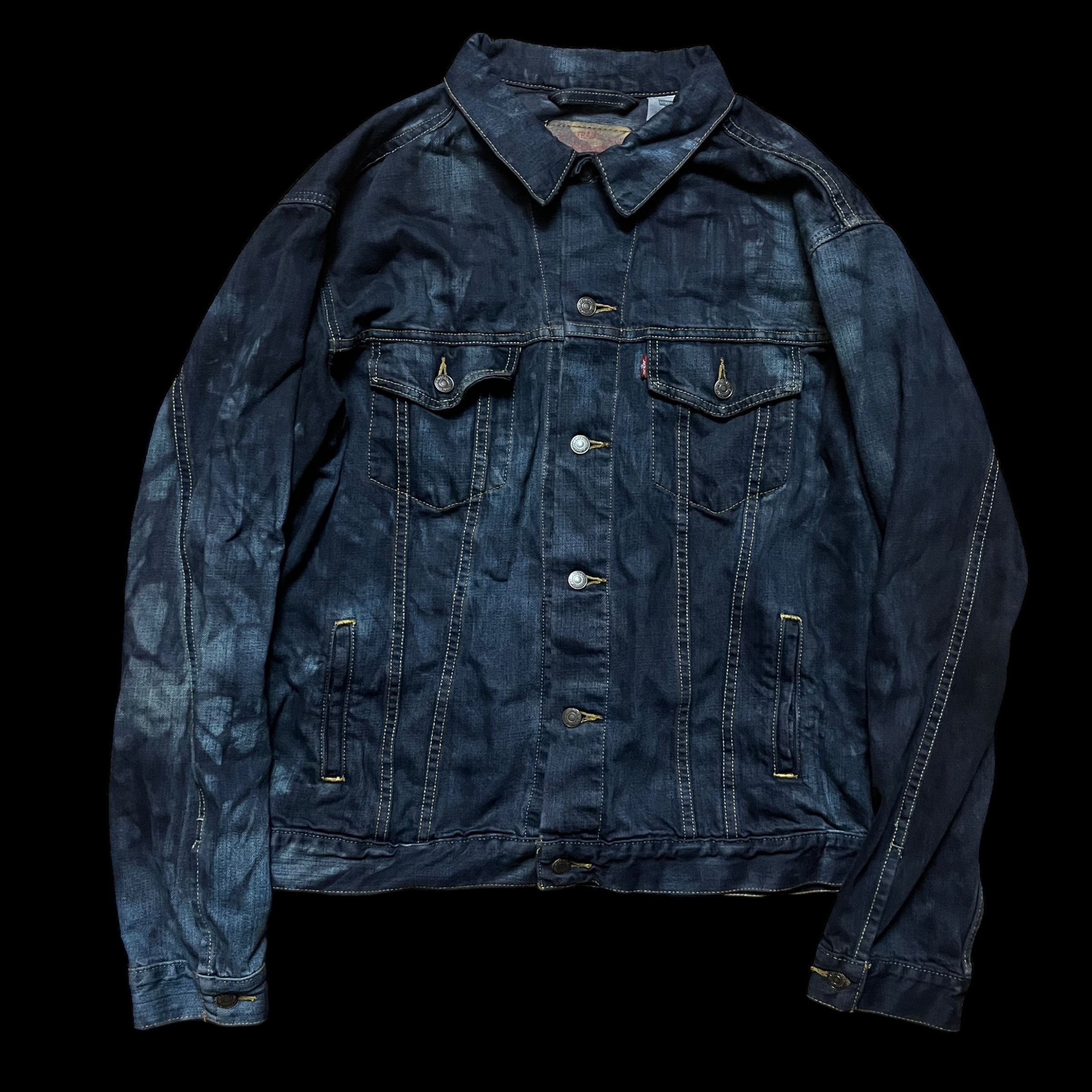 Image of Levis x Levis Vintage Clothing Vintage Overdye Levi’S Denim Jacket Made In Mexico 90’S Y2K in Blue 