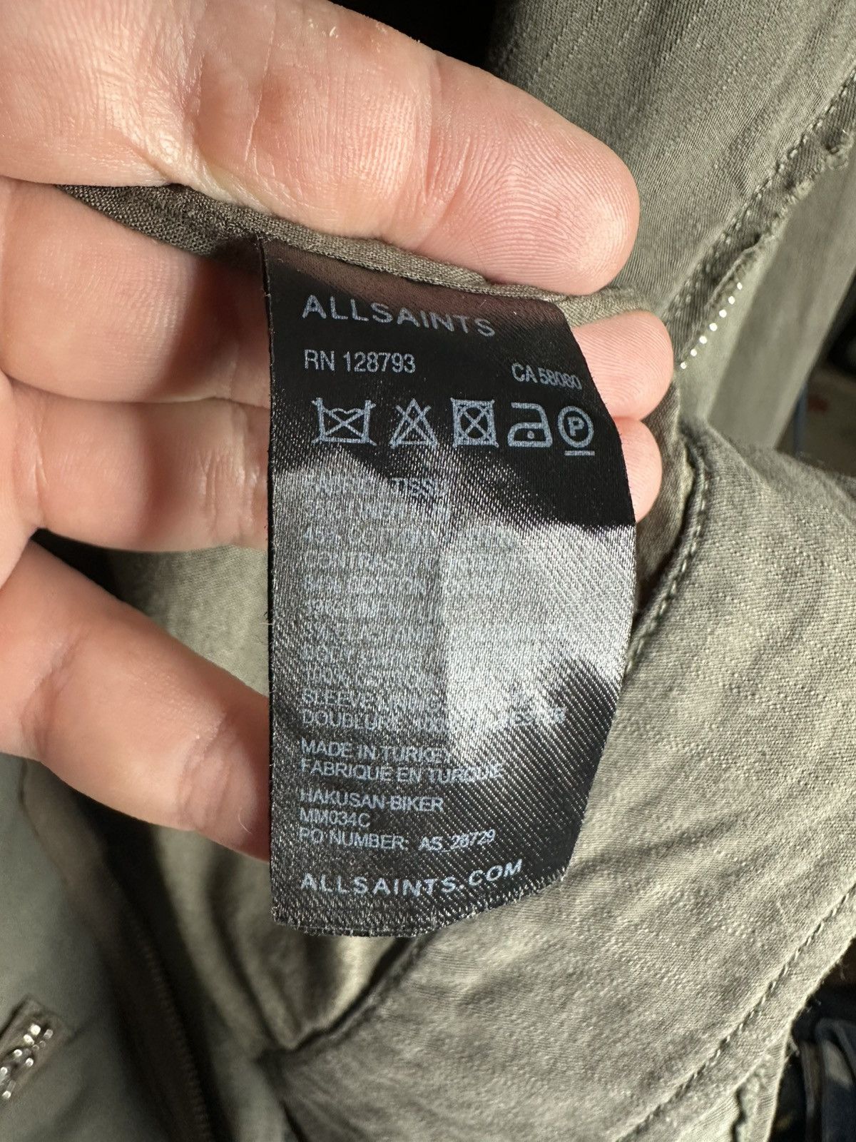 Allsaints AllSaints Hakusan Women Biker Jacket Linen Cotton Size L Size L / US 10 / IT 46 - 4 Thumbnail
