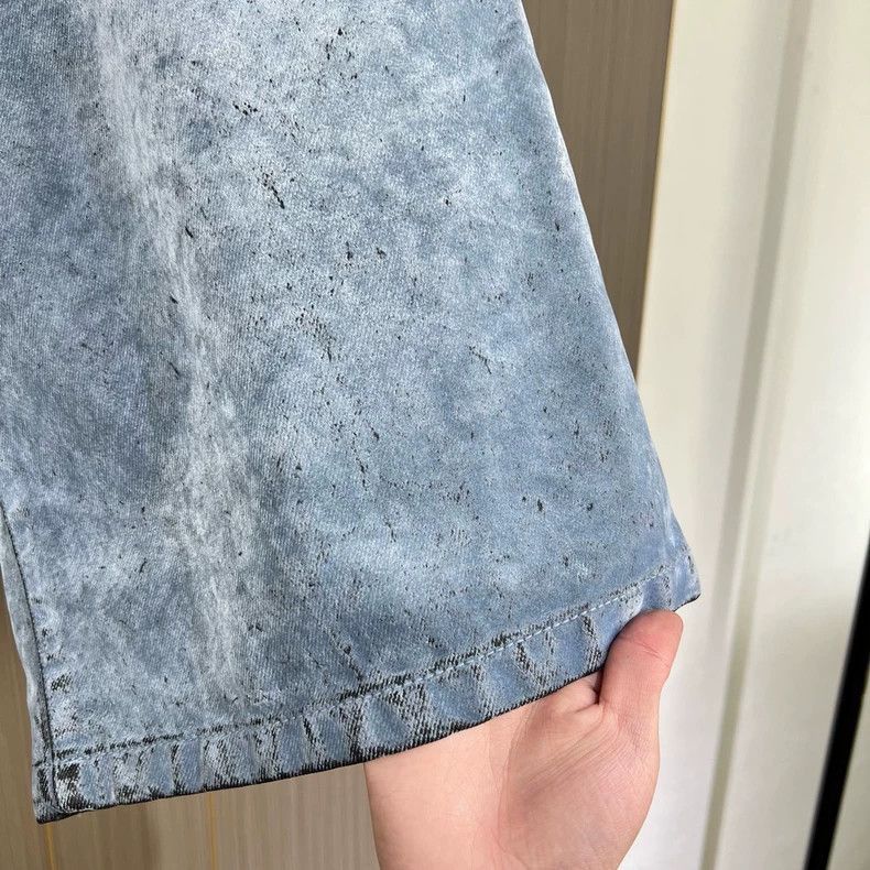 Dior Dior ERL Blue Gray Denim Shorts-2506 Size US 34 / EU 50 - 4 Thumbnail