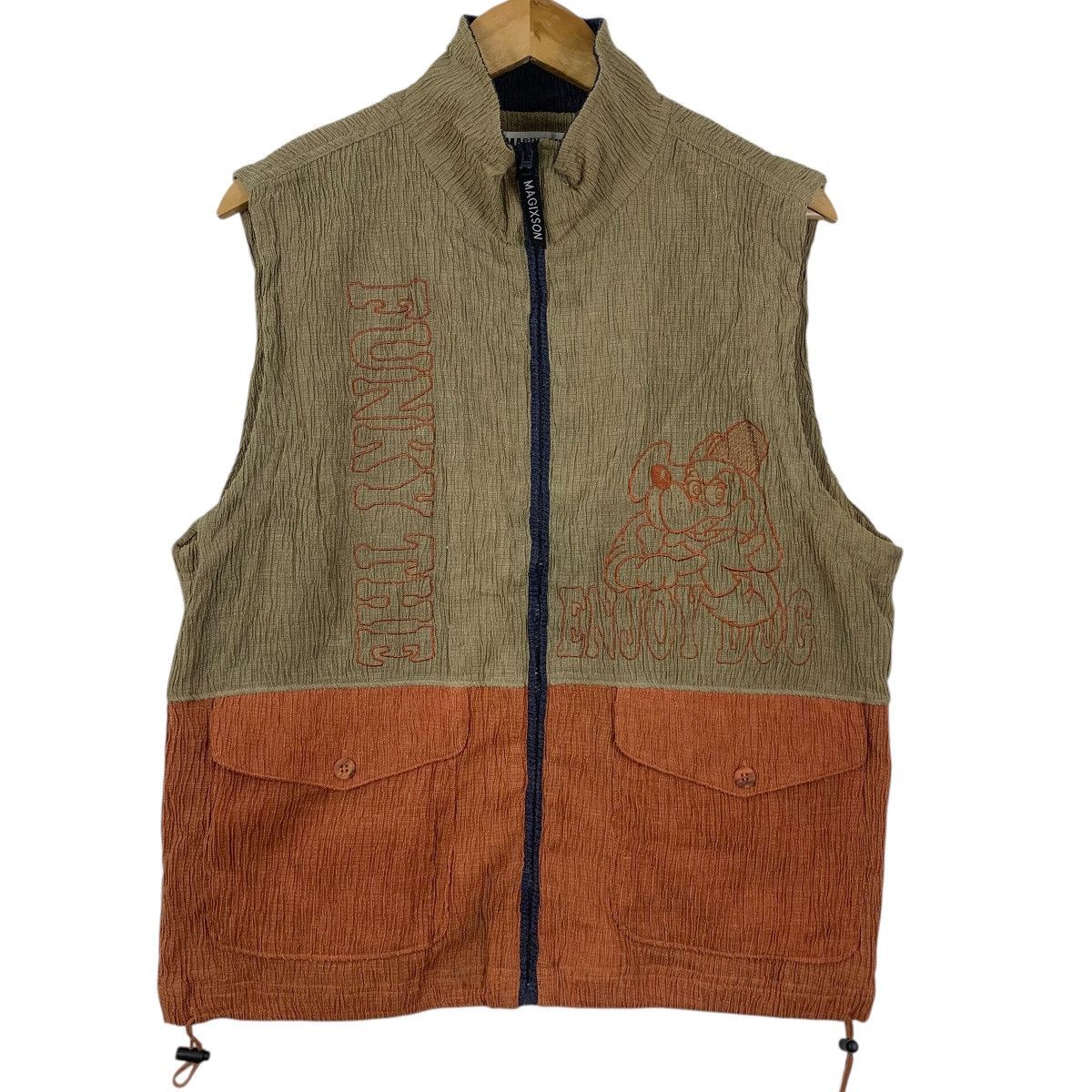 Vintage Vintage MAGIXSON CITY CLUB Funky Time Cartoon Vest Jacket Size L / US 10 / IT 46 - 5 Thumbnail