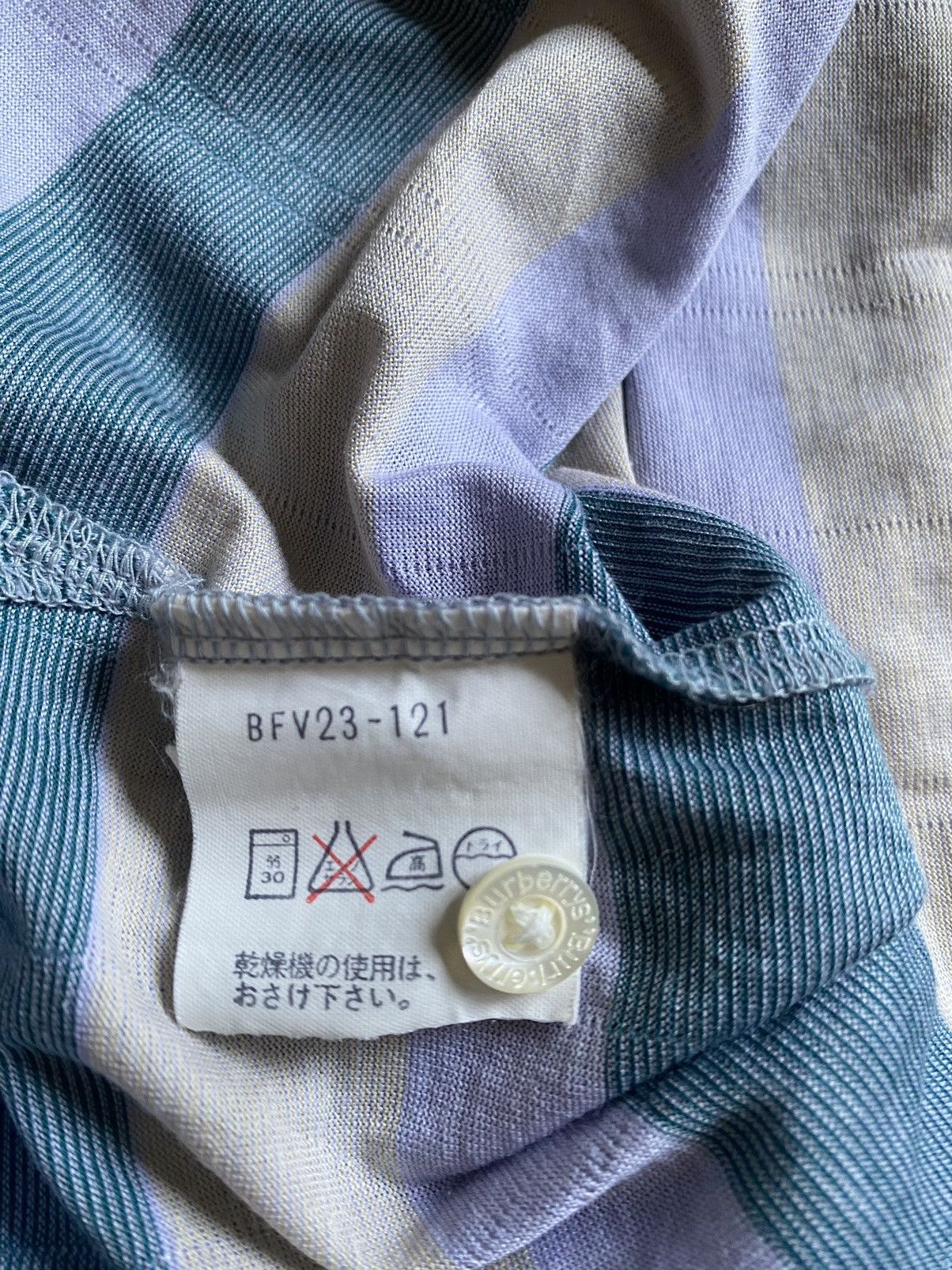 Burberry Vintage Burberry Striped Long Sleeve Size US M / EU 48-50 / 2 - 5 Thumbnail