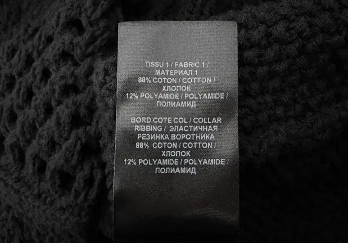 Balmain Balmain Mens Destroyed See-Through Cable Knit Size US M / EU 48-50 / 2 - 10 Thumbnail