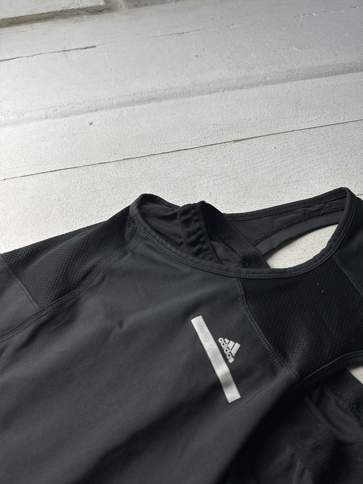 Adidas × Stella McCartney 🚨 ADIDAS STELLA MCCARTNEY BIG LOGO GRAY TANK TOP LUXURY Size S / US 4 / IT 40 - 11 Thumbnail