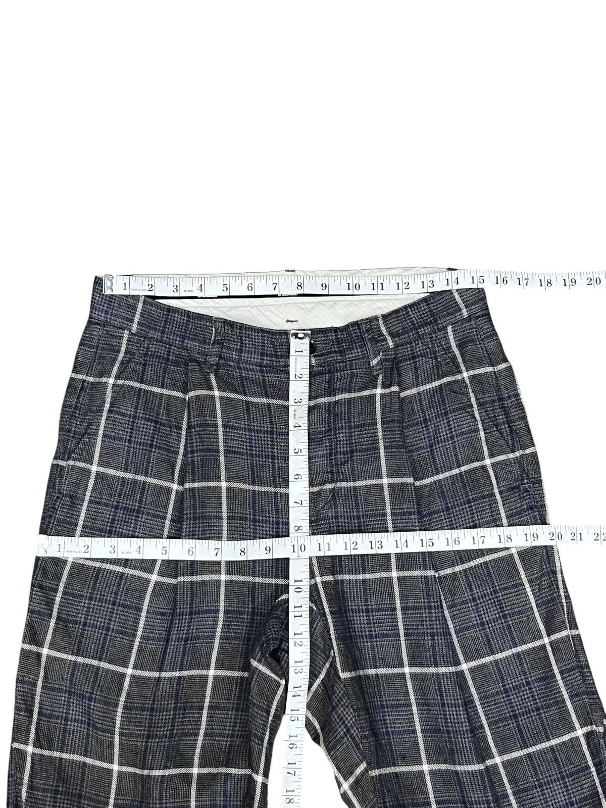 Attachment Vintage Attachment Linen Plaid Cropped 3 Quarter Pants Japan Size US 30 / EU 46 - 8 Thumbnail