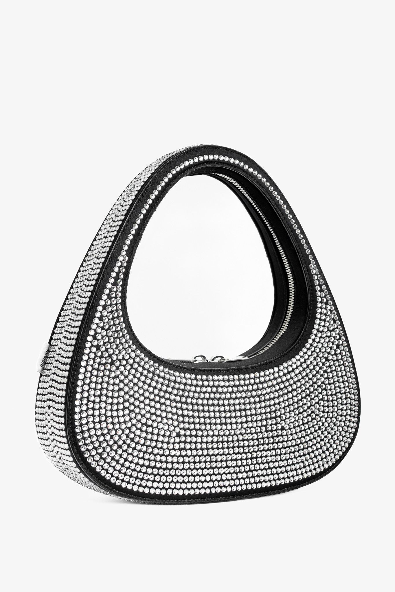 Coperni Coperni Baguette Swipe Black Crystal Structured Handbag Size ONE SIZE - 2 Thumbnail