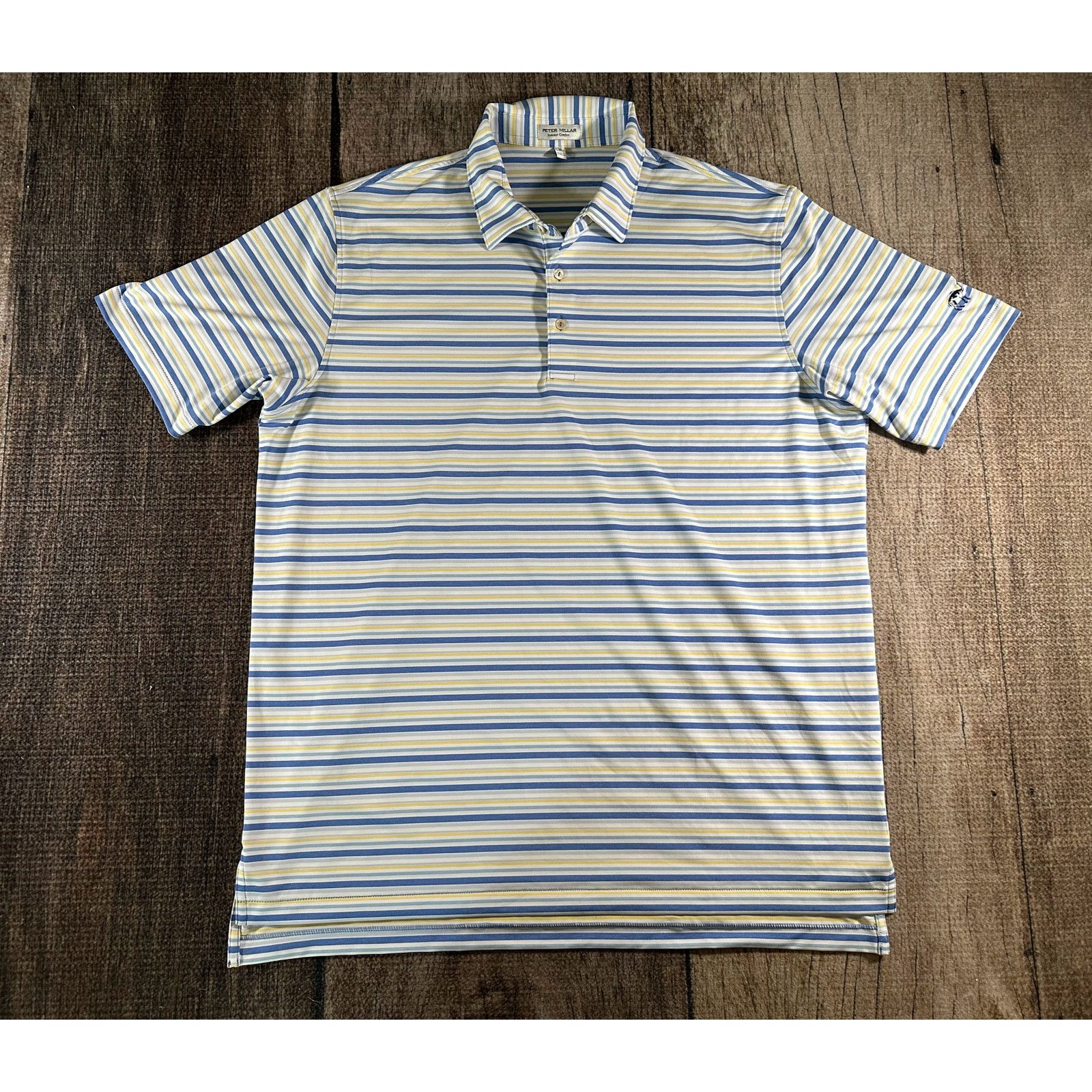 Peter Millar Peter Millar Summer Comfort Kissing Camels Striped Polo XL Size US XL / EU 56 / 4 - 1 Thumbnail