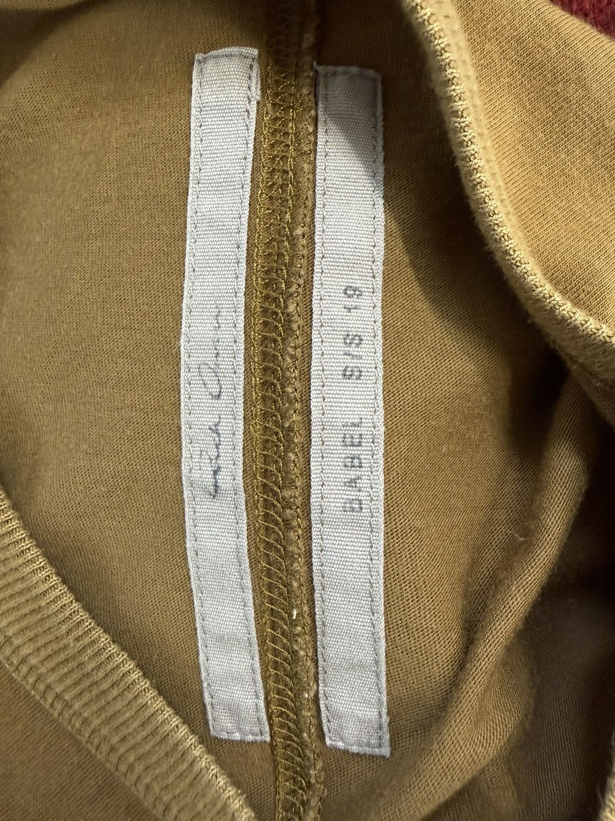 Rick Owens Rick Owens - SS19 Mustard Rivet Level Tee Shirt Size US XL / EU 56 / 4 - 5 Thumbnail