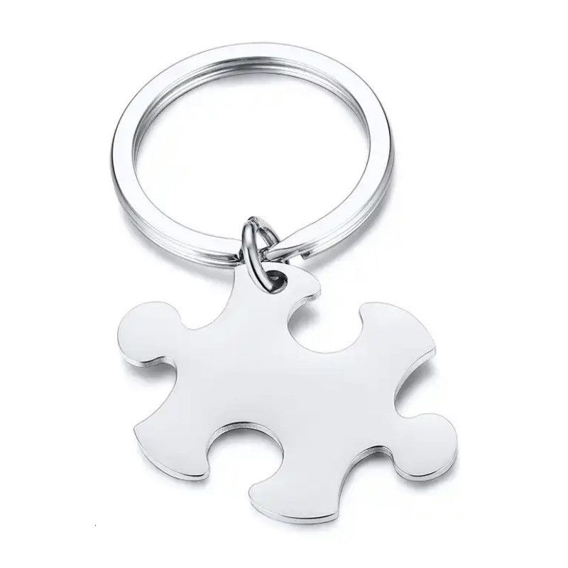 Other Glossy Puzzle Stainless Steel Key Chain Size ONE SIZE - 1 Thumbnail