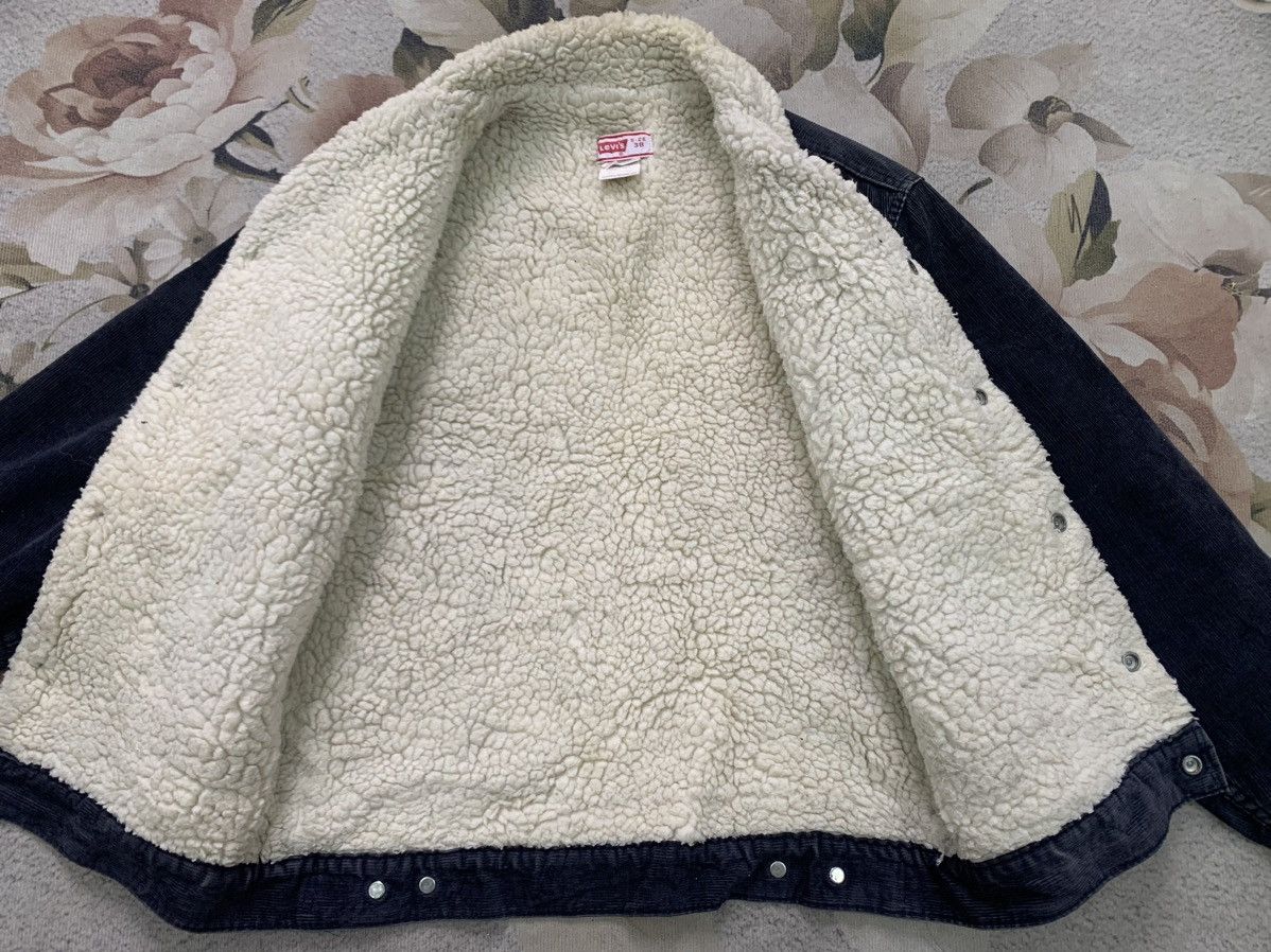 Levi's Vtg Levis Corduroi Sherpa Jacket Made in Usa Size US M / EU 48-50 / 2 - 12 Thumbnail