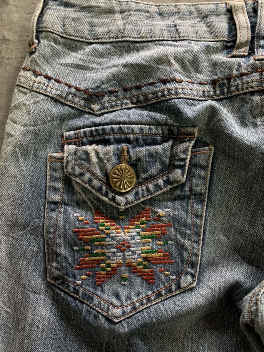 If Six Was Nine flare vintage japanese jeans western style backpocket patch Size US 32 / EU 48 - 18 Thumbnail