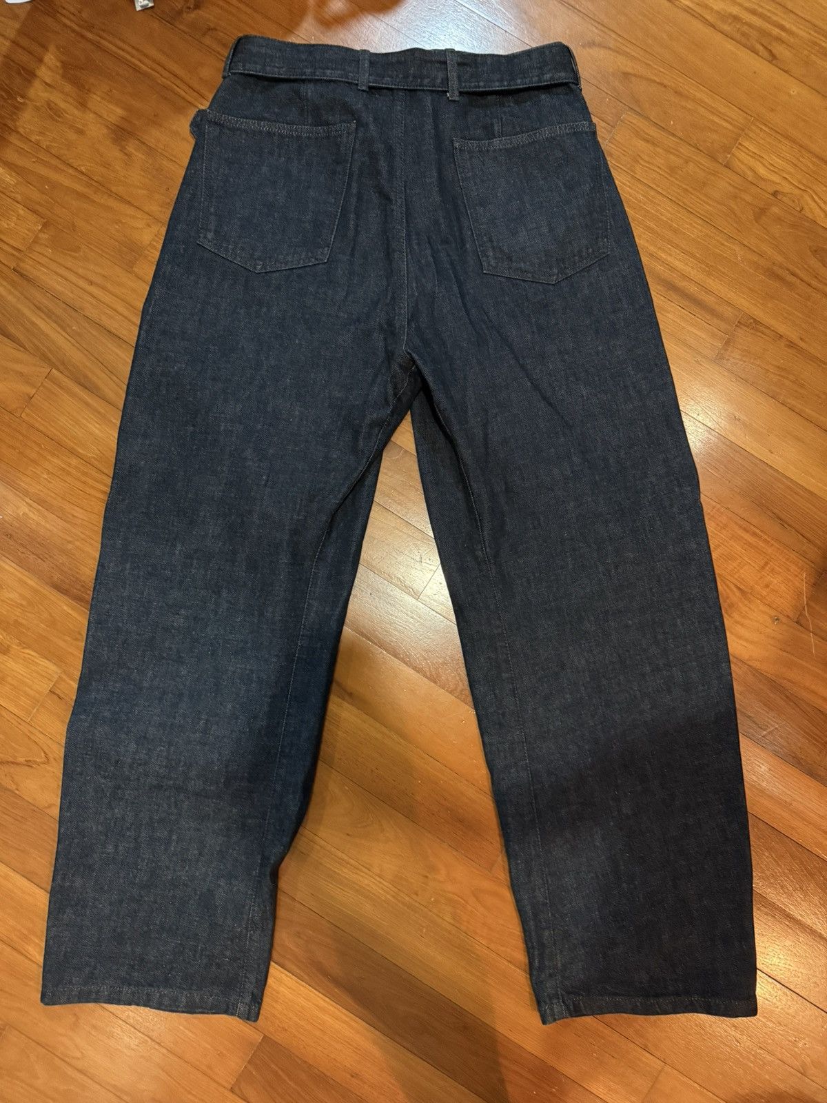 Lemaire Lemaire FW24 Twisted Belted Pants Indigo Size US 32 / EU 48 - 2 Thumbnail