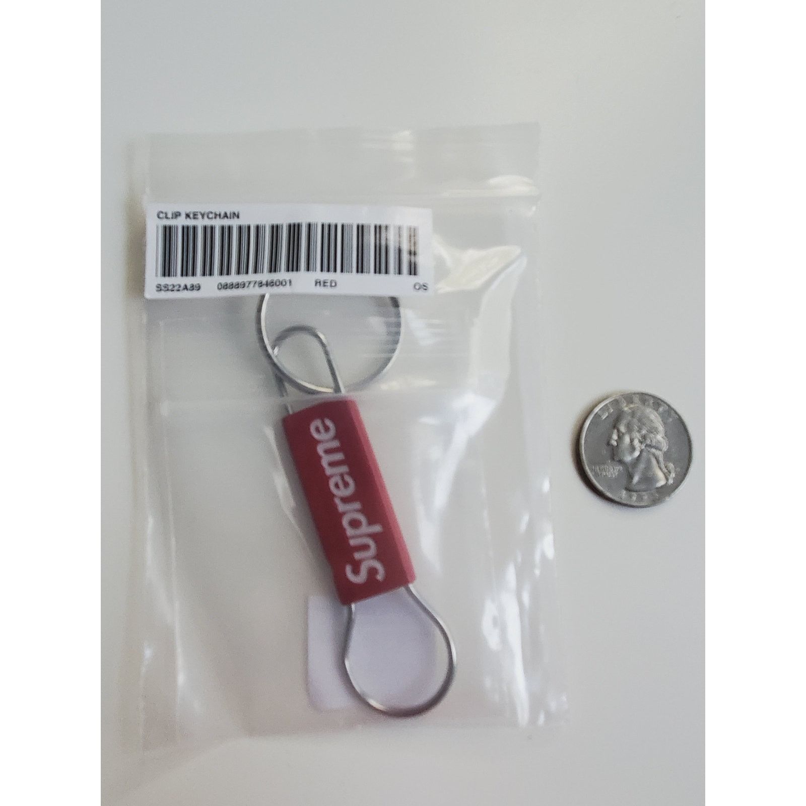 Supreme Supreme Red Clip Logo Key Chain Keyring New Size ONE SIZE - 4 Thumbnail