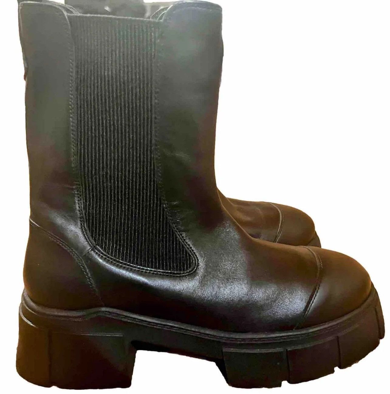 Free People NEW FREE PEOPLE MAREN CHELSA BOOT BLACK SIZE US 9 MID CALF Size US 9 / IT 39 - 2 Thumbnail