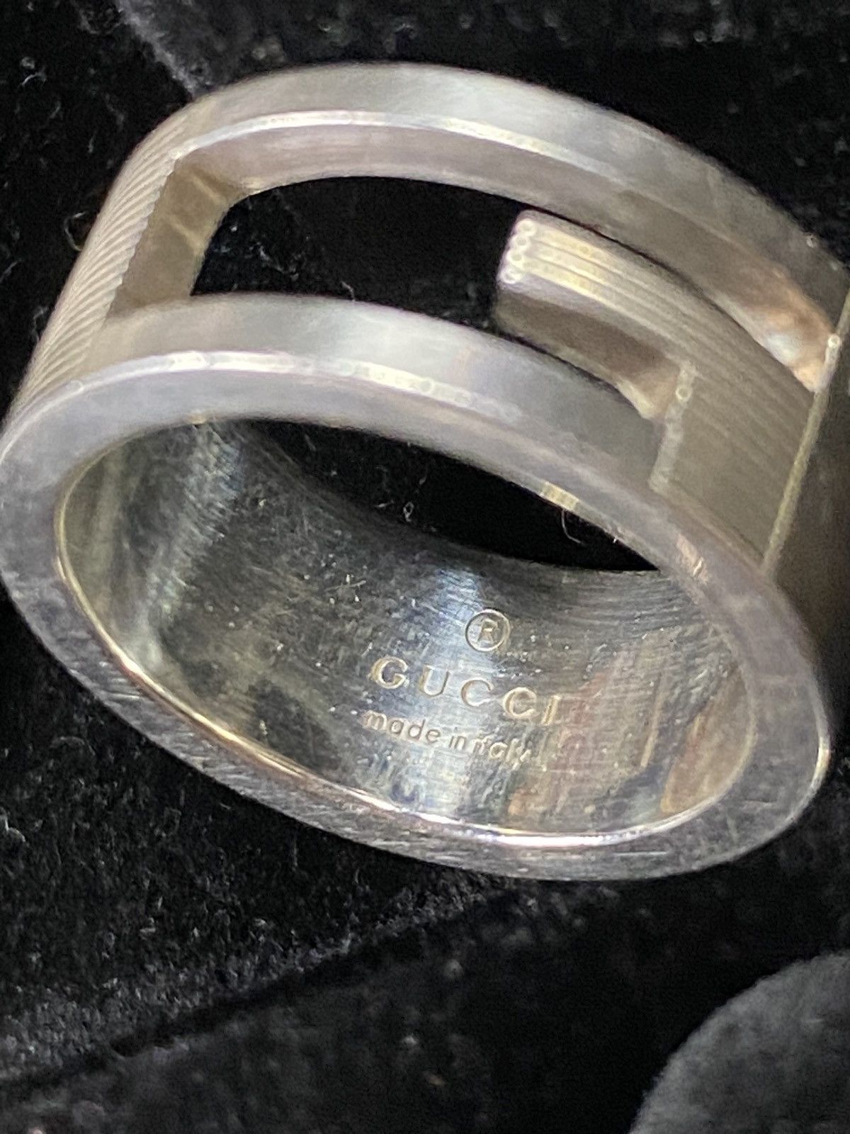Gucci Gucci G Logo Sterling Silver Ring Made in Italy Size 4.5 Size ONE SIZE - 2 Thumbnail
