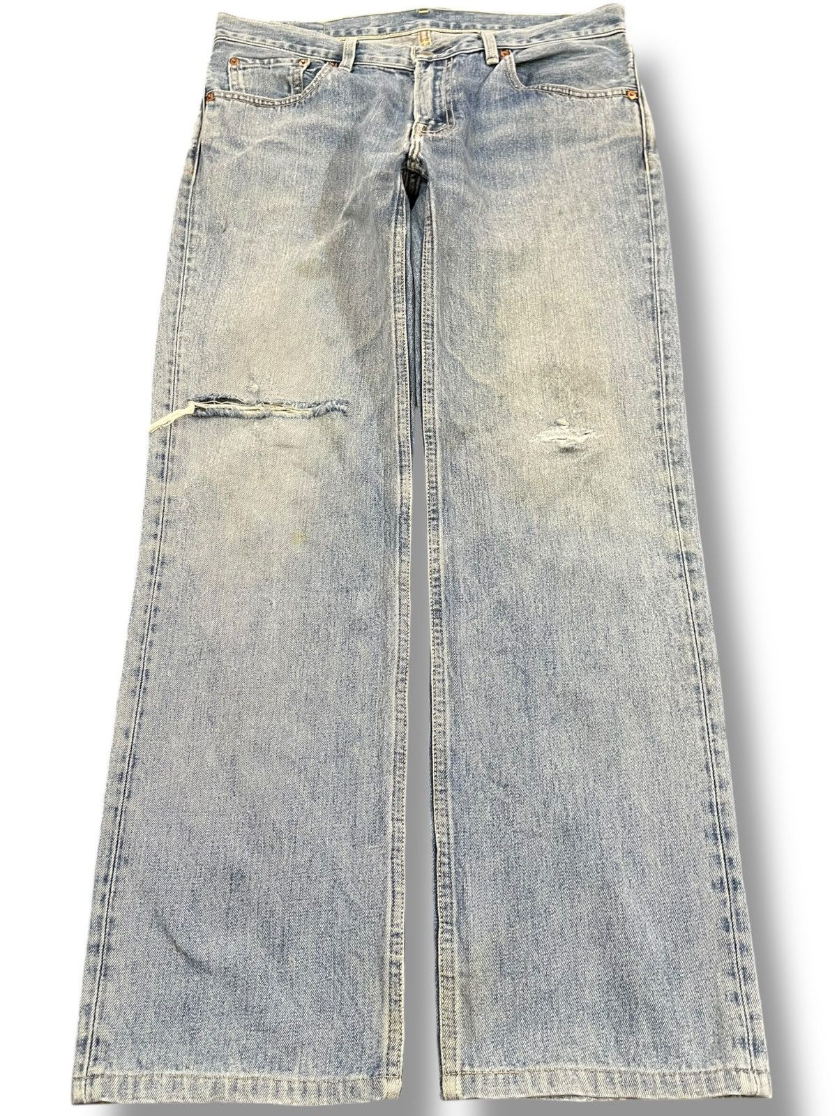 Levi's Vintage Levi’s 502 Faded Distressed Denim Size US 34 / EU 50 - 1 Thumbnail