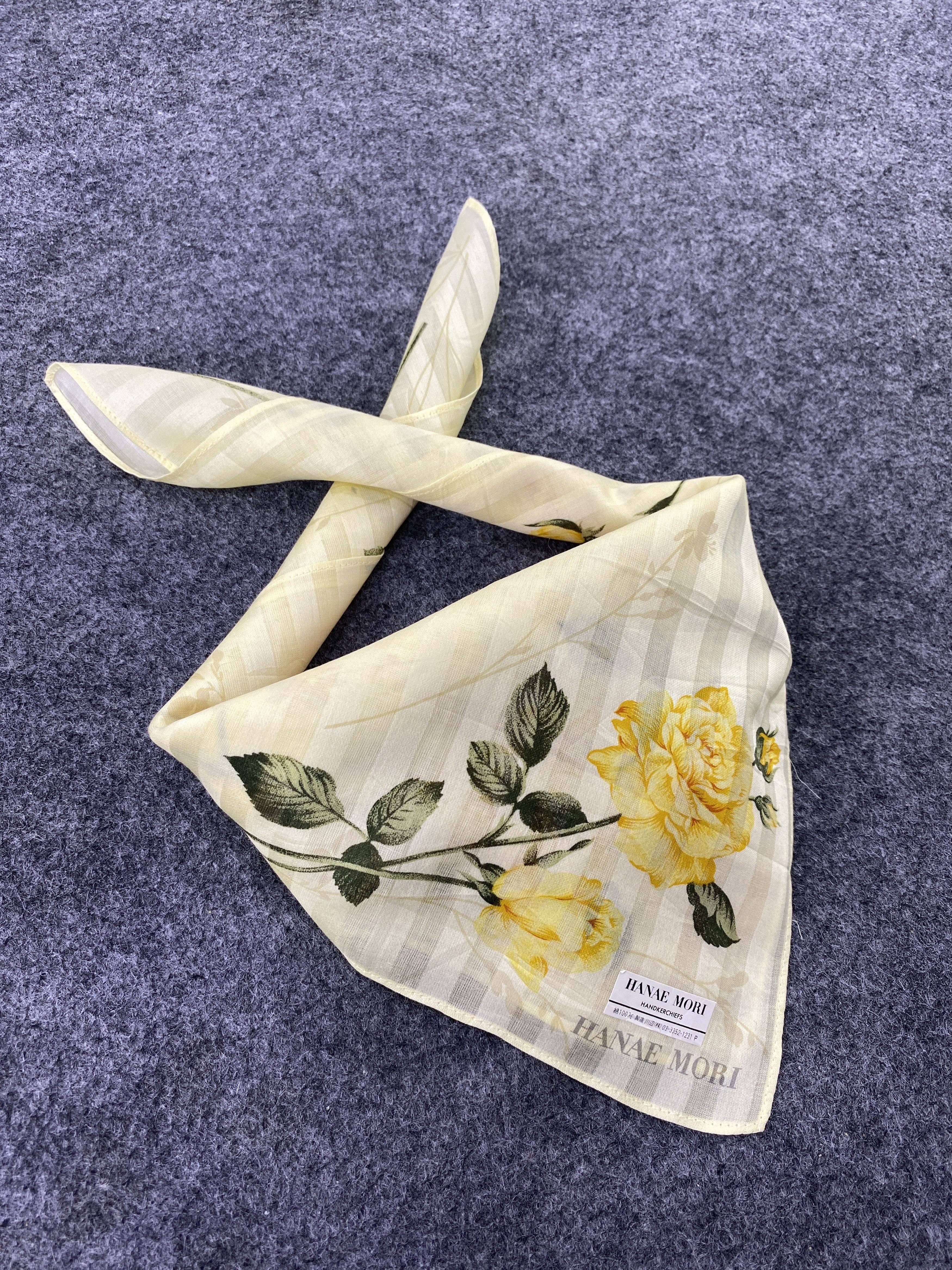 Hanae Mori × Vintage Hanae Mori Handkerchief / Bandana / Neckerchief-B156 Size ONE SIZE - 1 Thumbnail