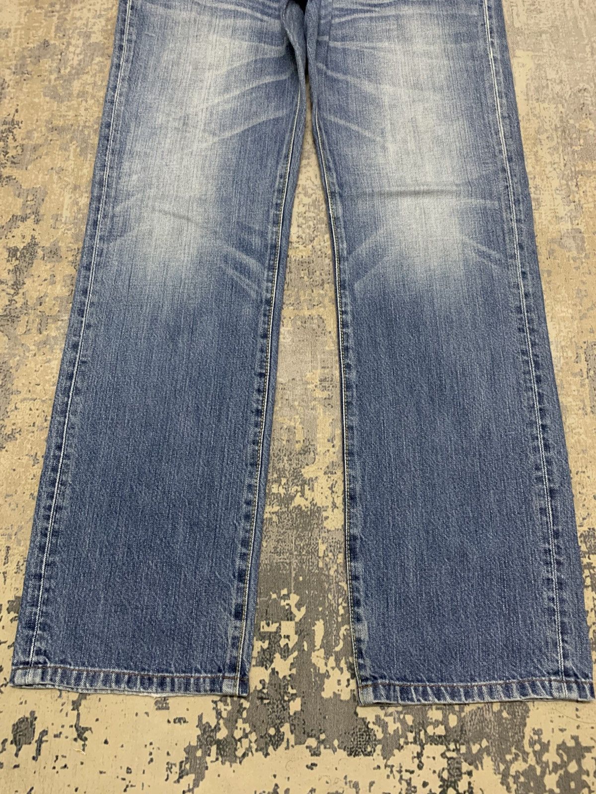 Japanese Brand Vintage Uniqlo S002 Japan Stone Wash Jeans 31x30 Size US 31 - 4 Thumbnail